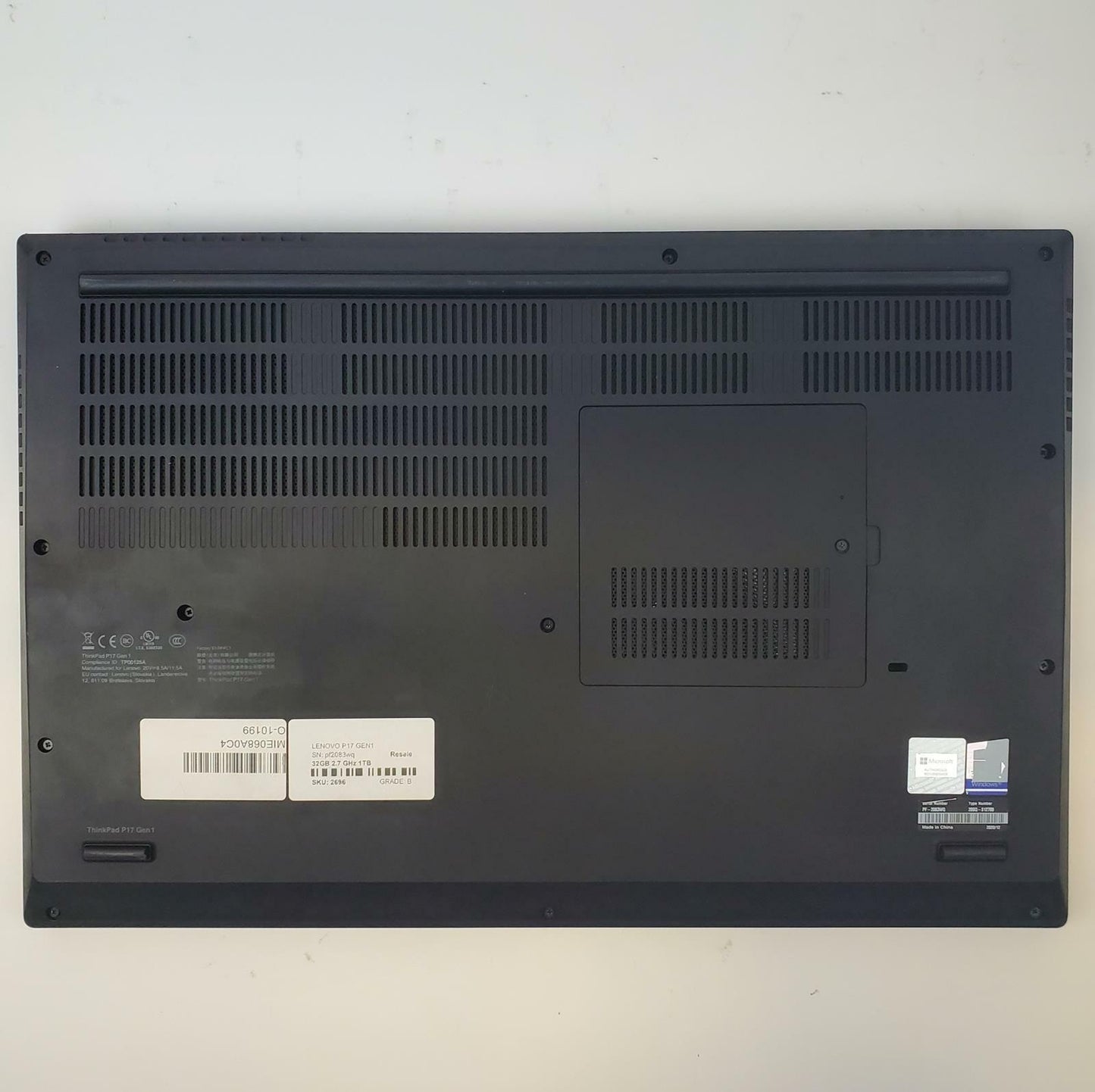 Lenovo P17 Gen 1 Win 11 Home i7-10850H 32GB RAM 1TB NVMe 6GB GPU | Grade B