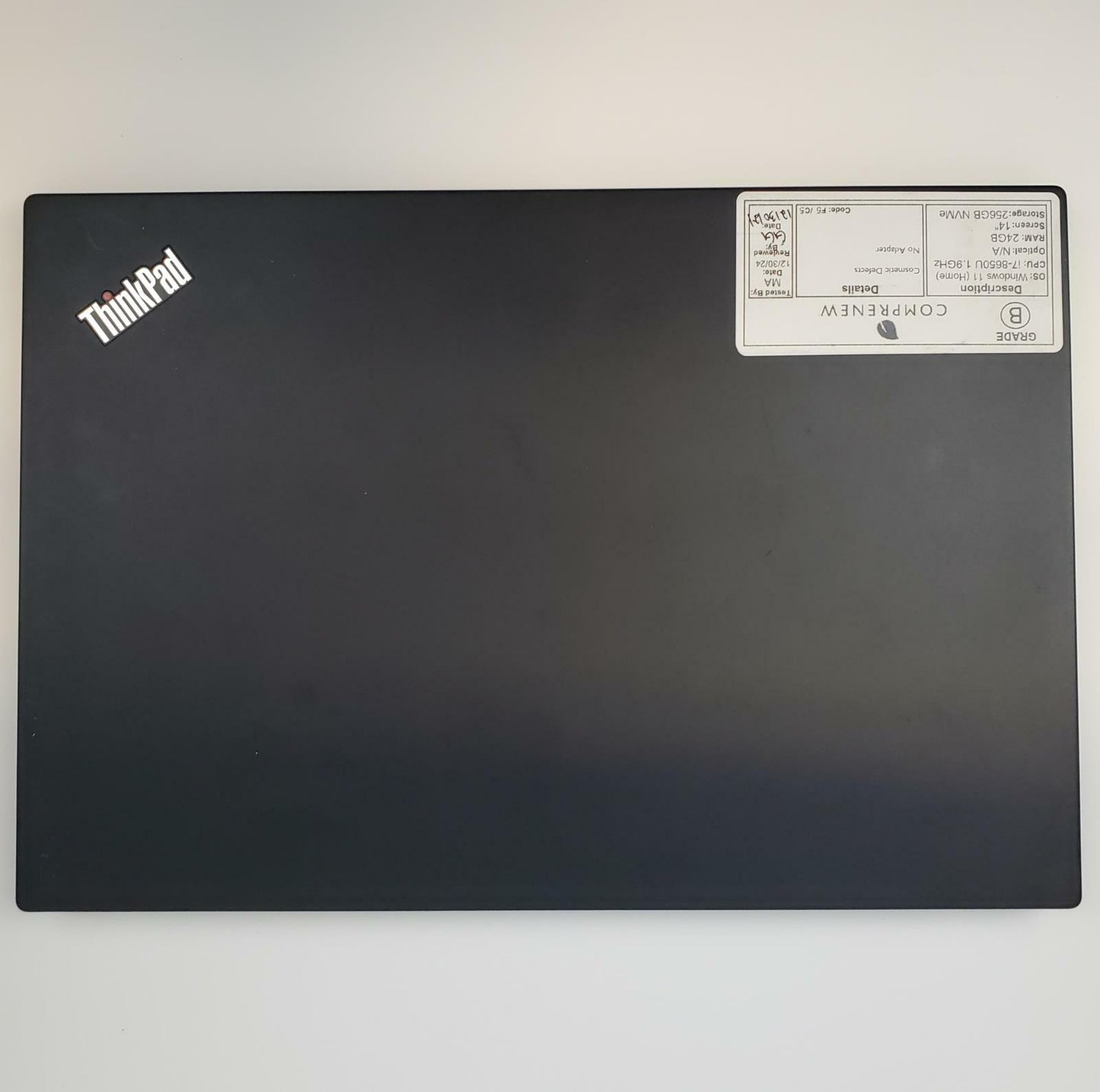 Lenovo T480S Win 11 Home i7-8650U 24GB RAM 256GB NVMe | Grade B