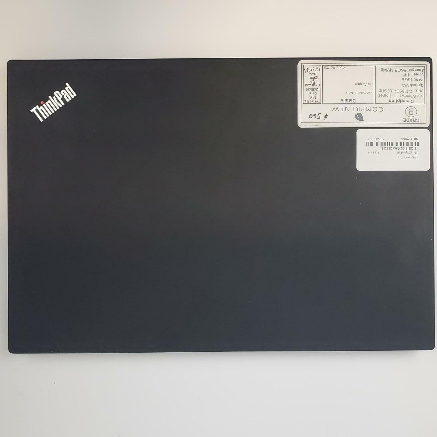 Lenovo ThinkPad T14 Win 11 Home i7-1185G7 16GB RAM 256GB NVMe | Grade B