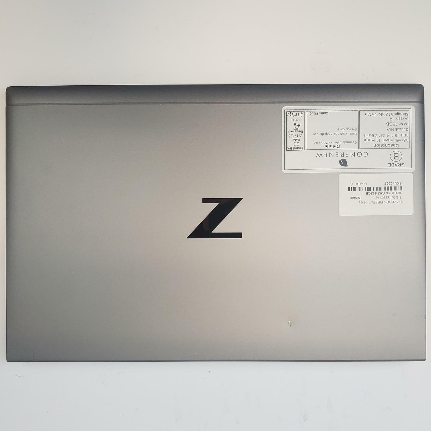 HP ZBook Firefly 14 G8 Win 11 Home i5-1145G7 16GB RAM 512GB NVMe | Grade B