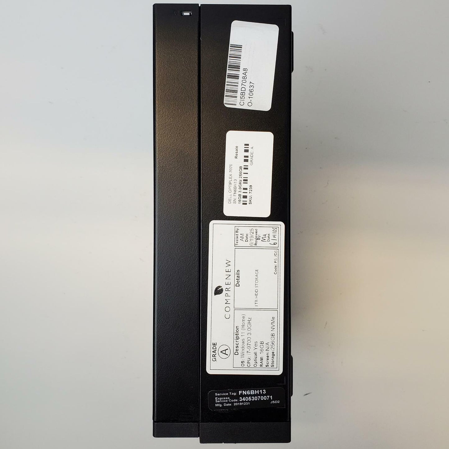 DELL OPTIPLEX 7070 Win 11 Home I7-9700 16GB RAM 256GB NVME | Grade A