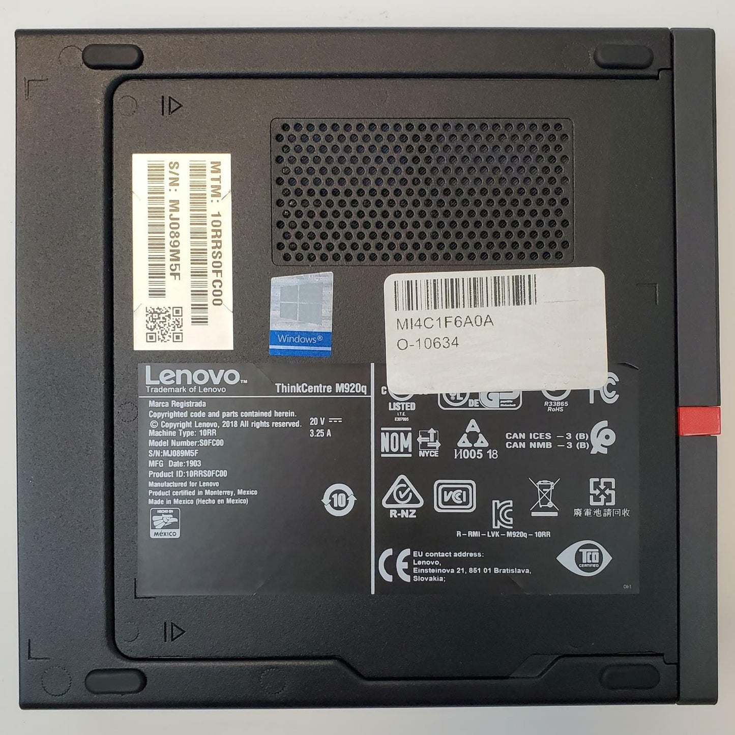 LENOVO THINKCENTRE M920Q Win 11 i5-8500T 16GB RAM 250GB SSD | Grade B | 7352