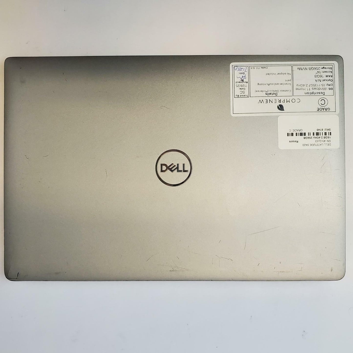 DELL LATITUDE 5420 Win 11 Home I5-1135G7 16GB RAM 256GB NVME | Grade C | 8140