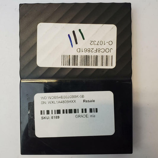 Western Digital WDBS4B0020BBK-0B 2TB 2.5" SATA External HDD | Grade B