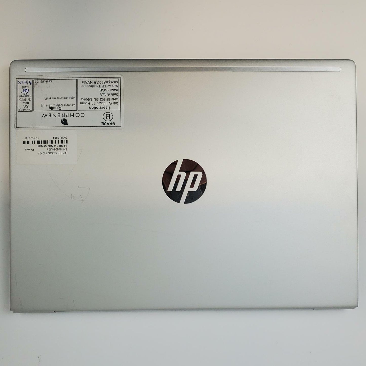 HP ProBook 440 G7 Win 11 Home i5-10210U 16GB RAM 512GB NVMe | Grade B