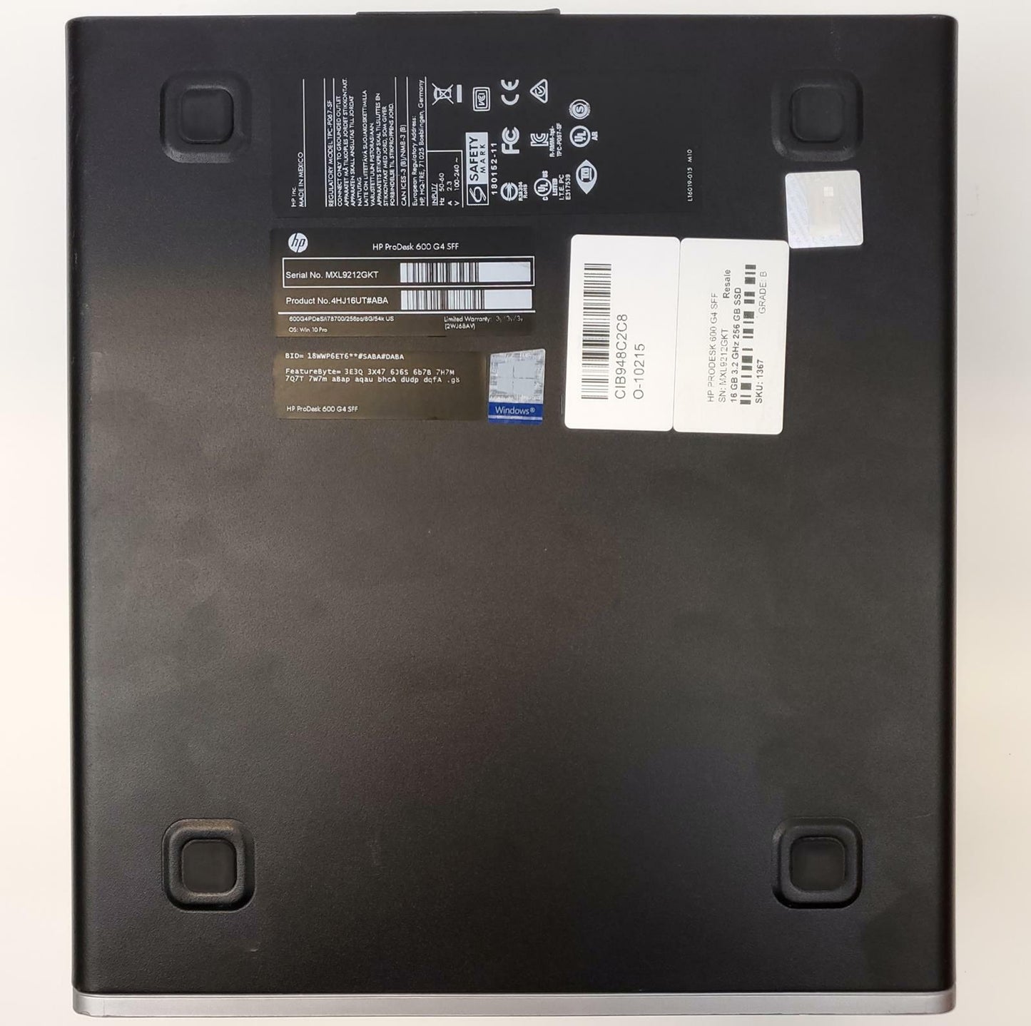 HP ProDesk 600 G4 Win 11 Home i7-8700 16GB RAM 256GB NVMe | Grade B