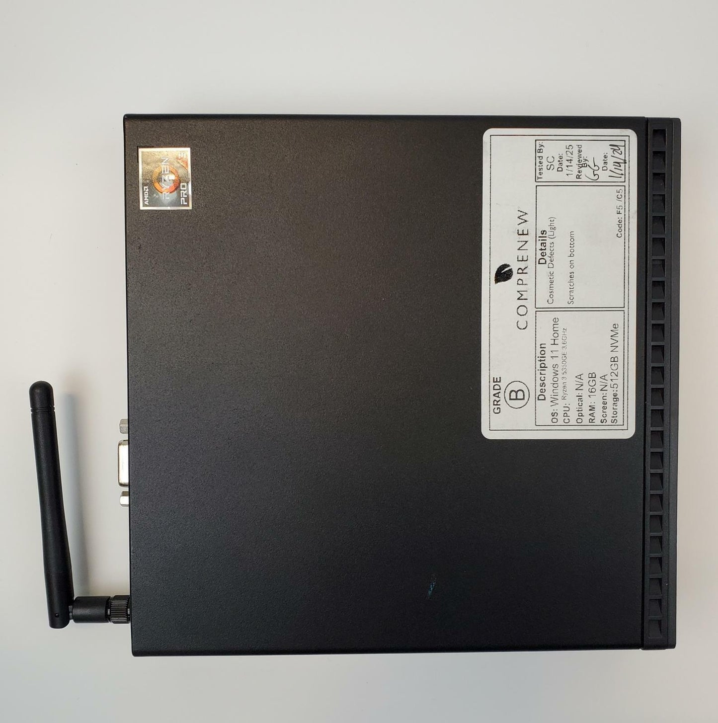 Lenovo ThinkCentre M75Q G2 Win 11 Ryzen 3 5350GE 16GB RAM 512GB NVMe | Grade B