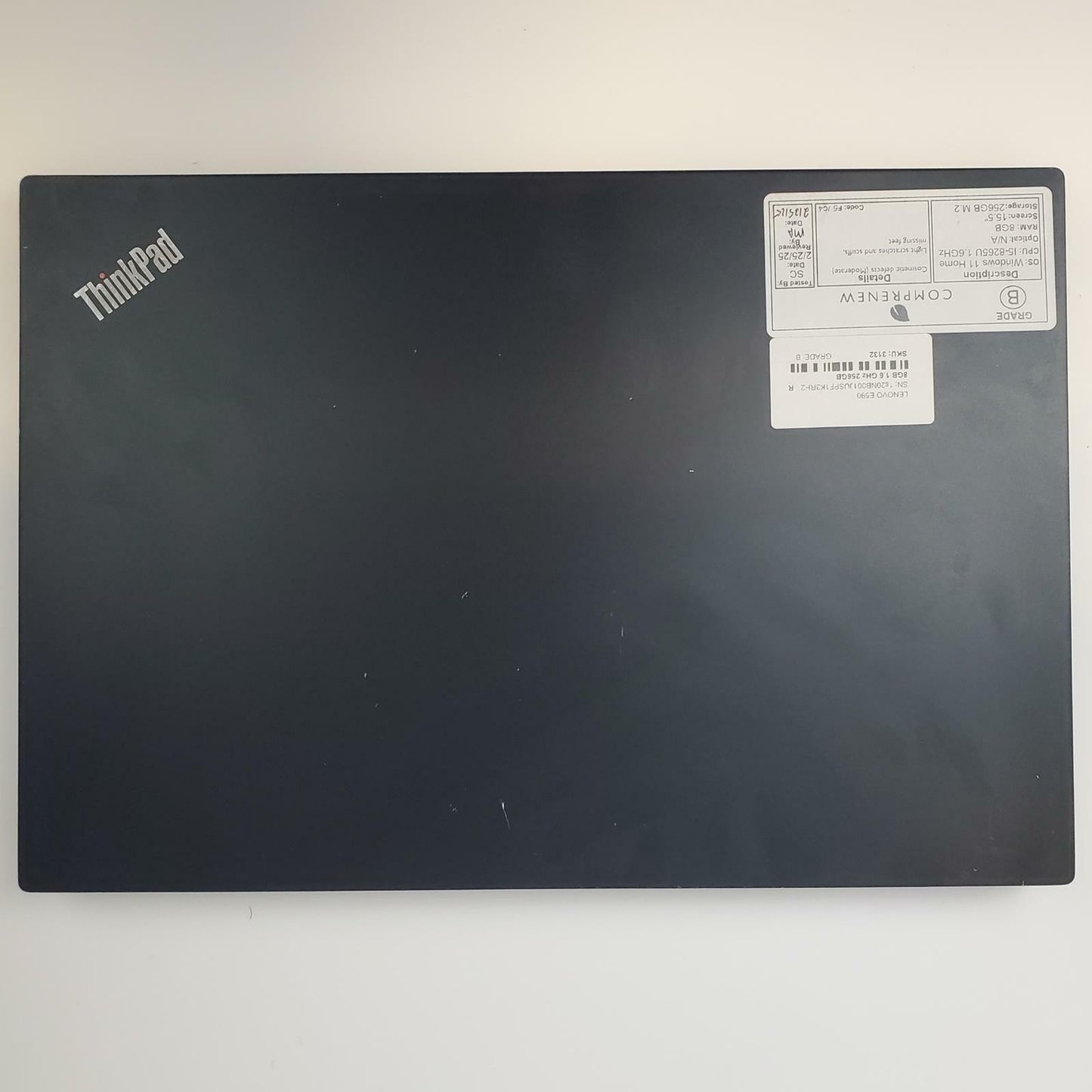Lenovo ThinkPad E590 Win 11 Home i5-8265U 8GB RAM 256GB M.2 | Grade B