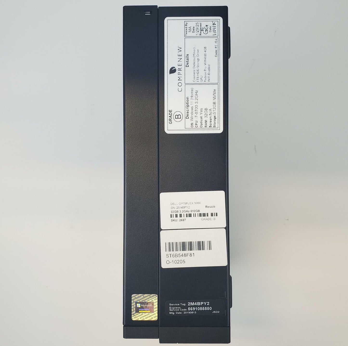 Dell OptiPlex 5060 Win 11 Home i7-8700 32GB RAM 512GB NVMe 4GB GPU | Grade B