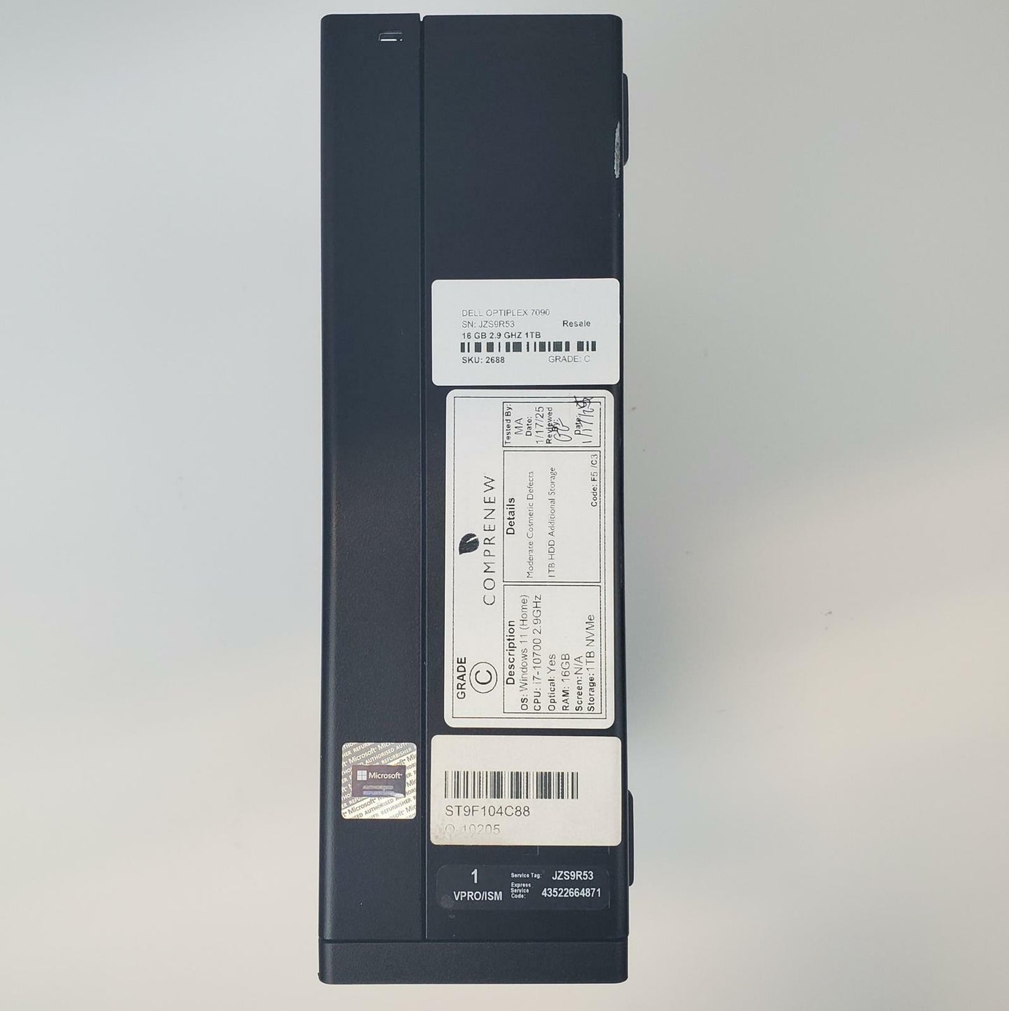 Dell OptiPlex 7090 Win 11 Home i7-10700 16GB RAM 1TB NVMe | Grade C
