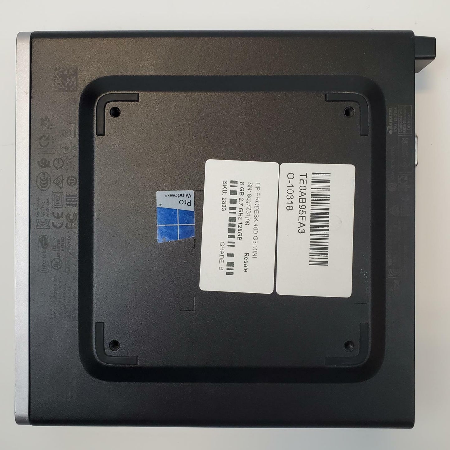HP ProDesk 400 G3 Mini i5-7500T 8GB RAM 128GB NVMe | Grade B