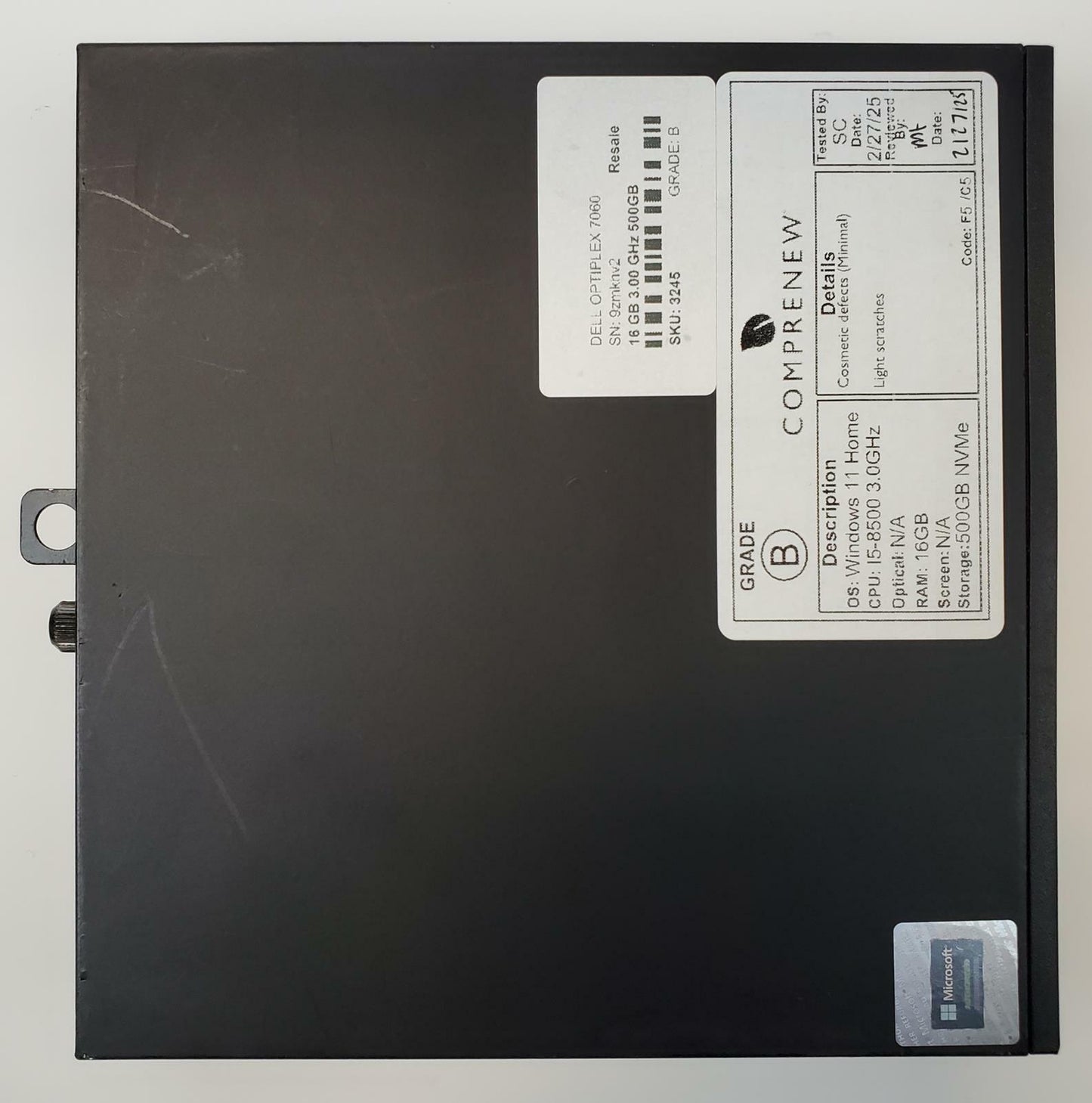 Dell OptiPlex 7060 Win 11 Home i5-8500 16GB RAM 500GB NVMe | Grade B