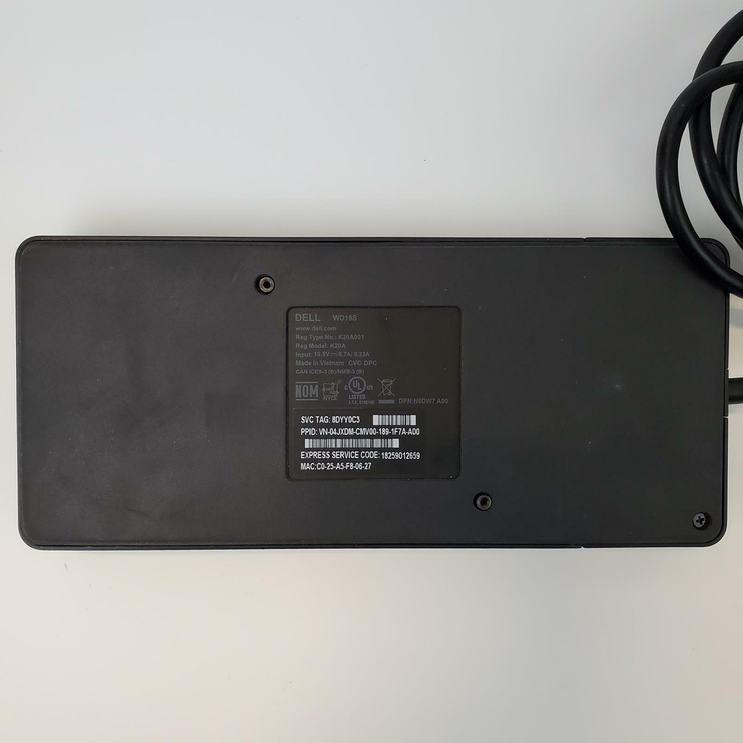 Dell WD19S 180W USB-C Docking Station Bundle | Grade B