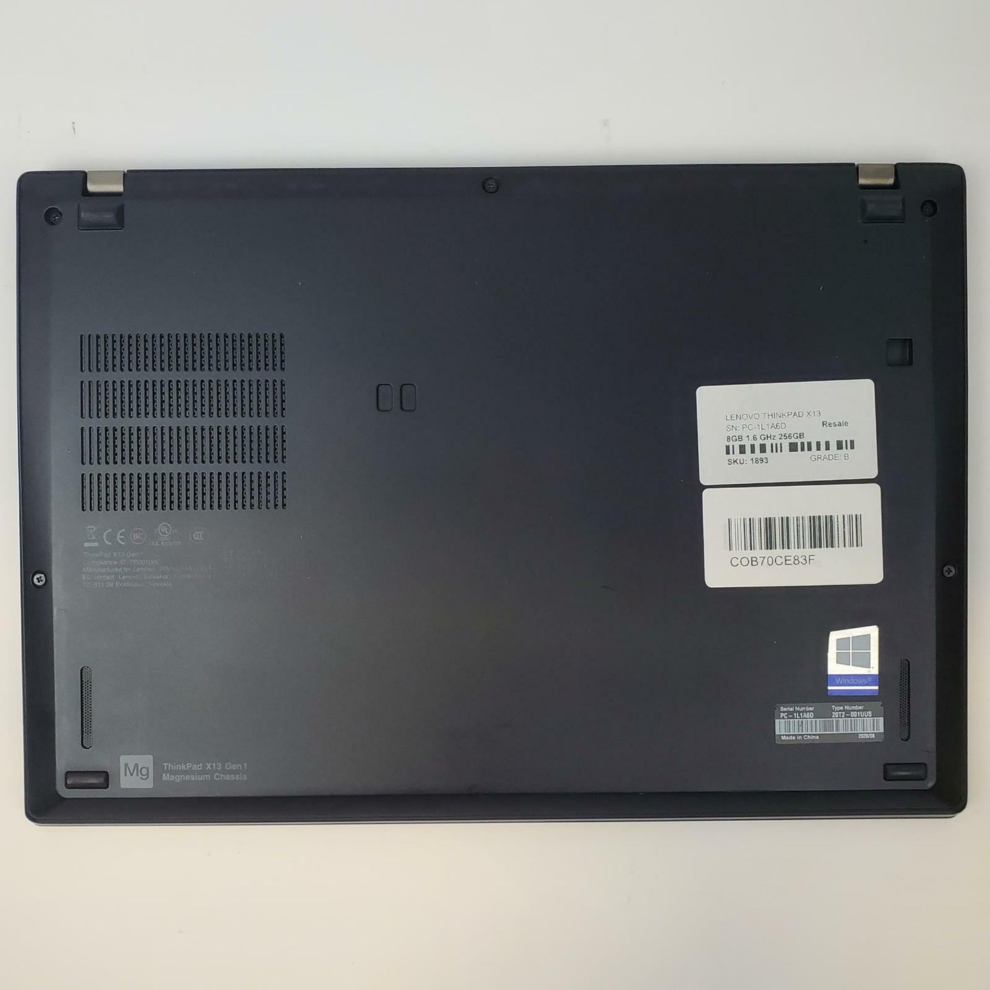 Lenovo ThinkPad X13 Win 11 Home i5-10210U 8GB RAM 256GB NVMe | Grade B