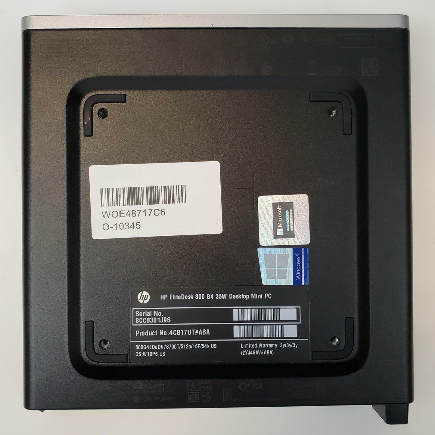 HP EliteDesk 800 G4 Win 11 Home i7-8700T 16GB RAM 256GB NVMe | Grade A