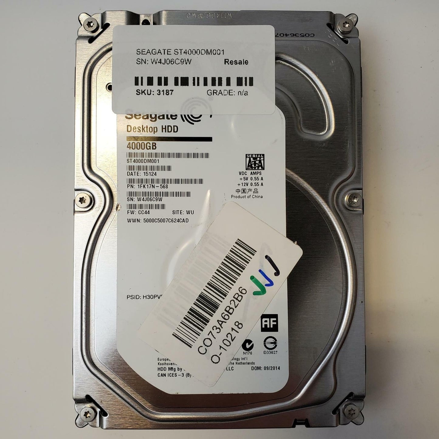 Seagate ST4000DM001 4TB 3.5" SATA Internal HDD | Grade A
