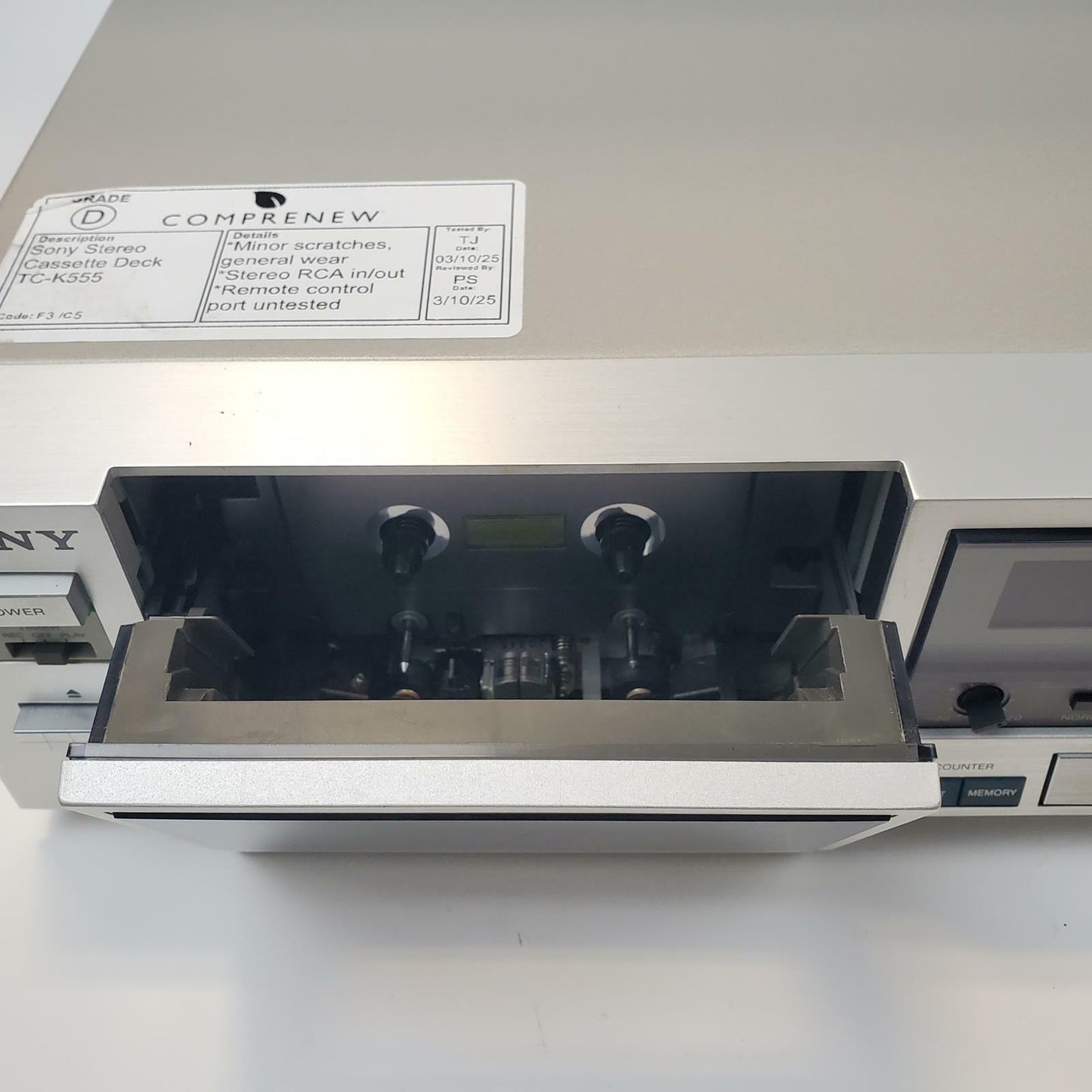 Sony TC-K555 Stereo Cassette Deck | Grade D