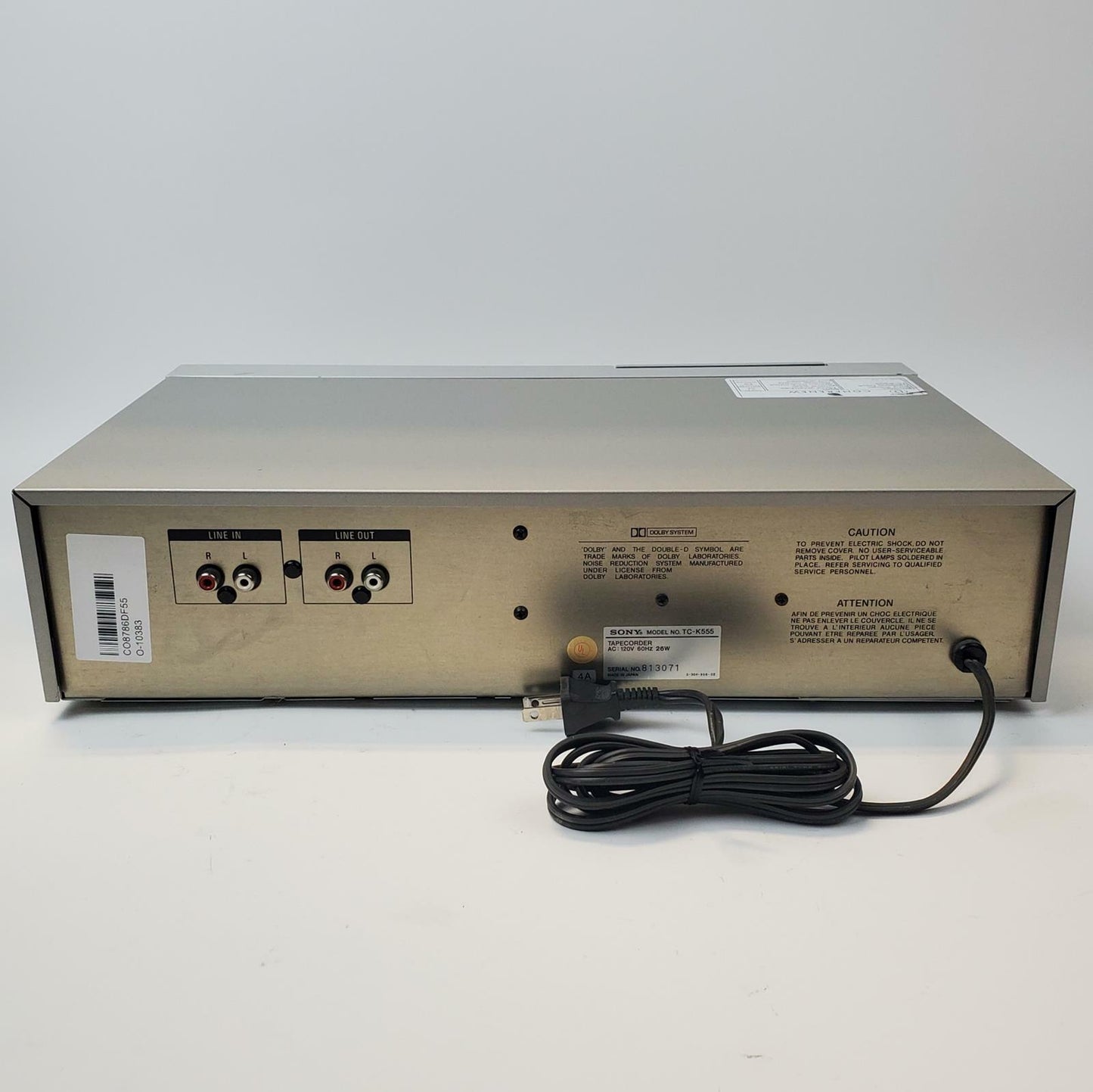Sony TC-K555 Stereo Cassette Deck | Grade D