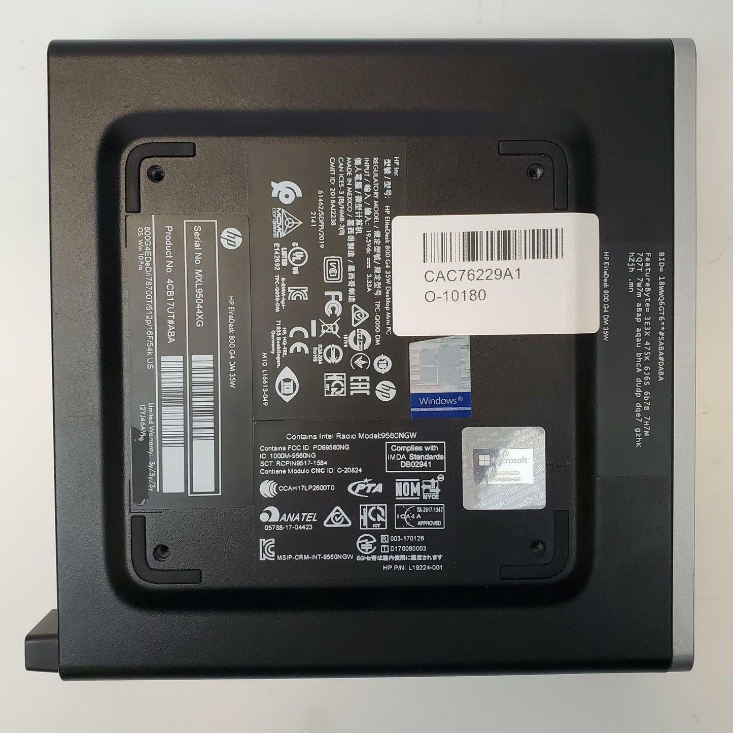 HP EliteDesk 800 G4 Win 11 Pro i7-8700T 16GB RAM 256GB NVMe | Grade B