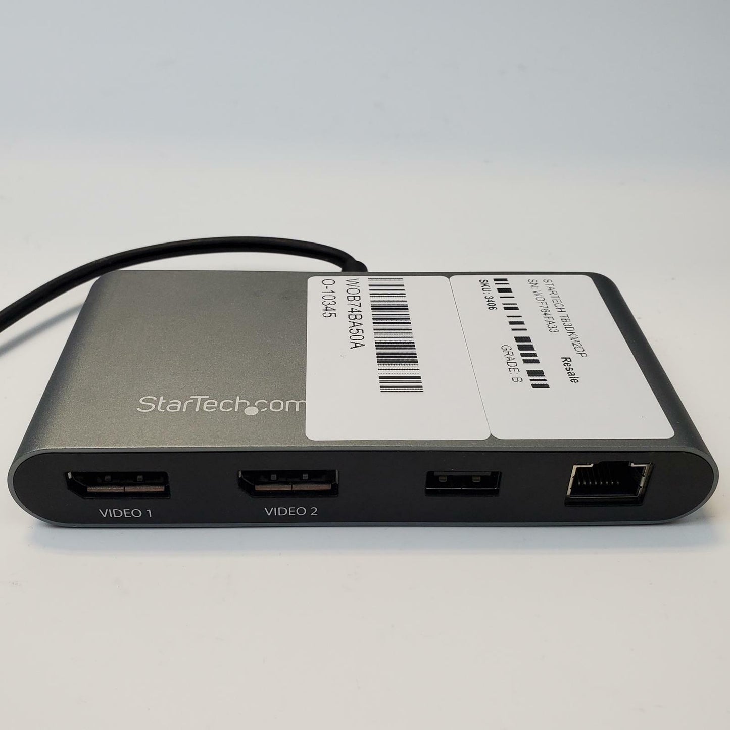 StarTech TB3DKM2DP Thunderbolt 3 Dual DisplayPort Mini Docking Station | Grade B