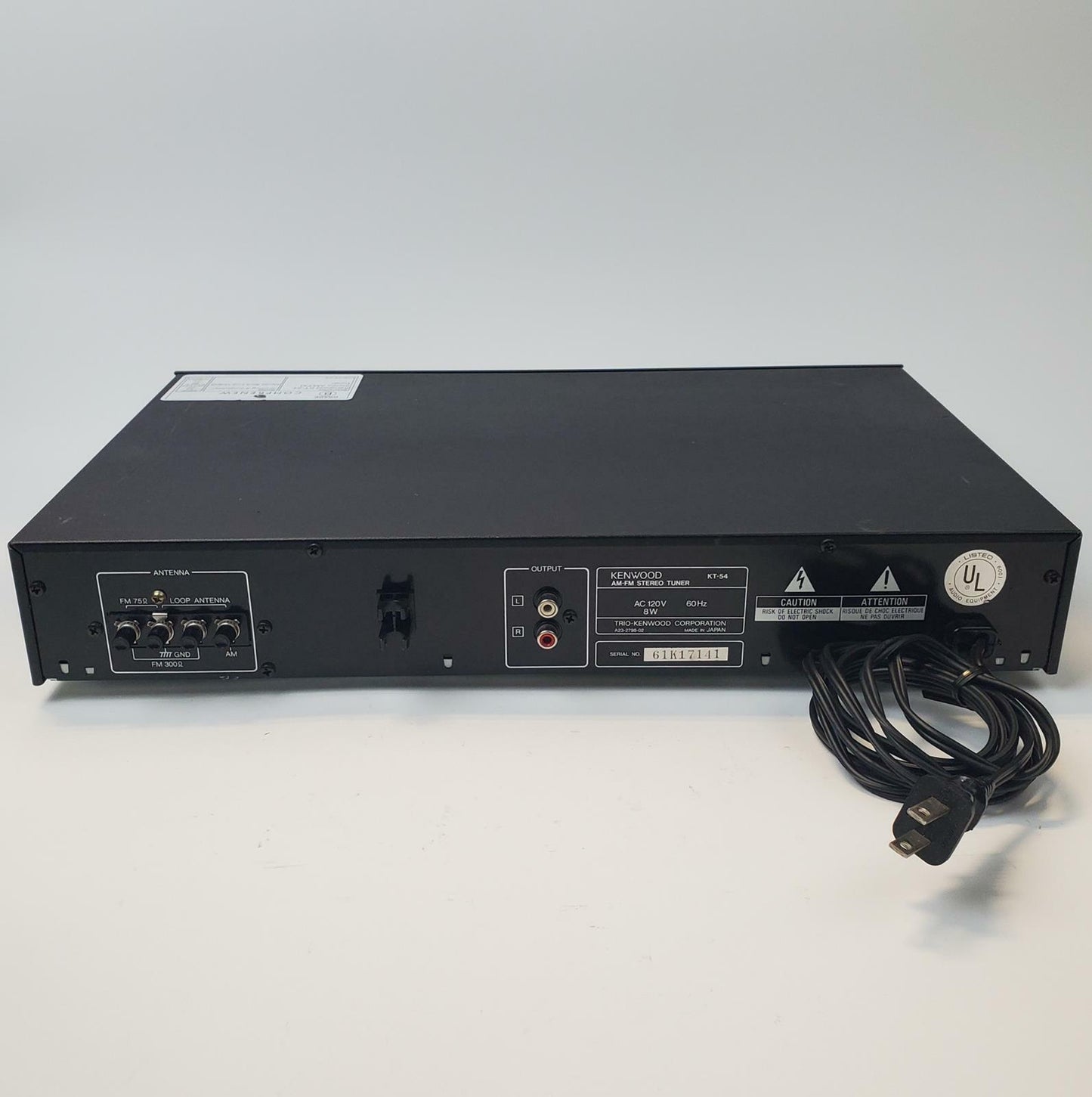 Kenwood KT-54 Stereo AM/FM Tuner | Grade B