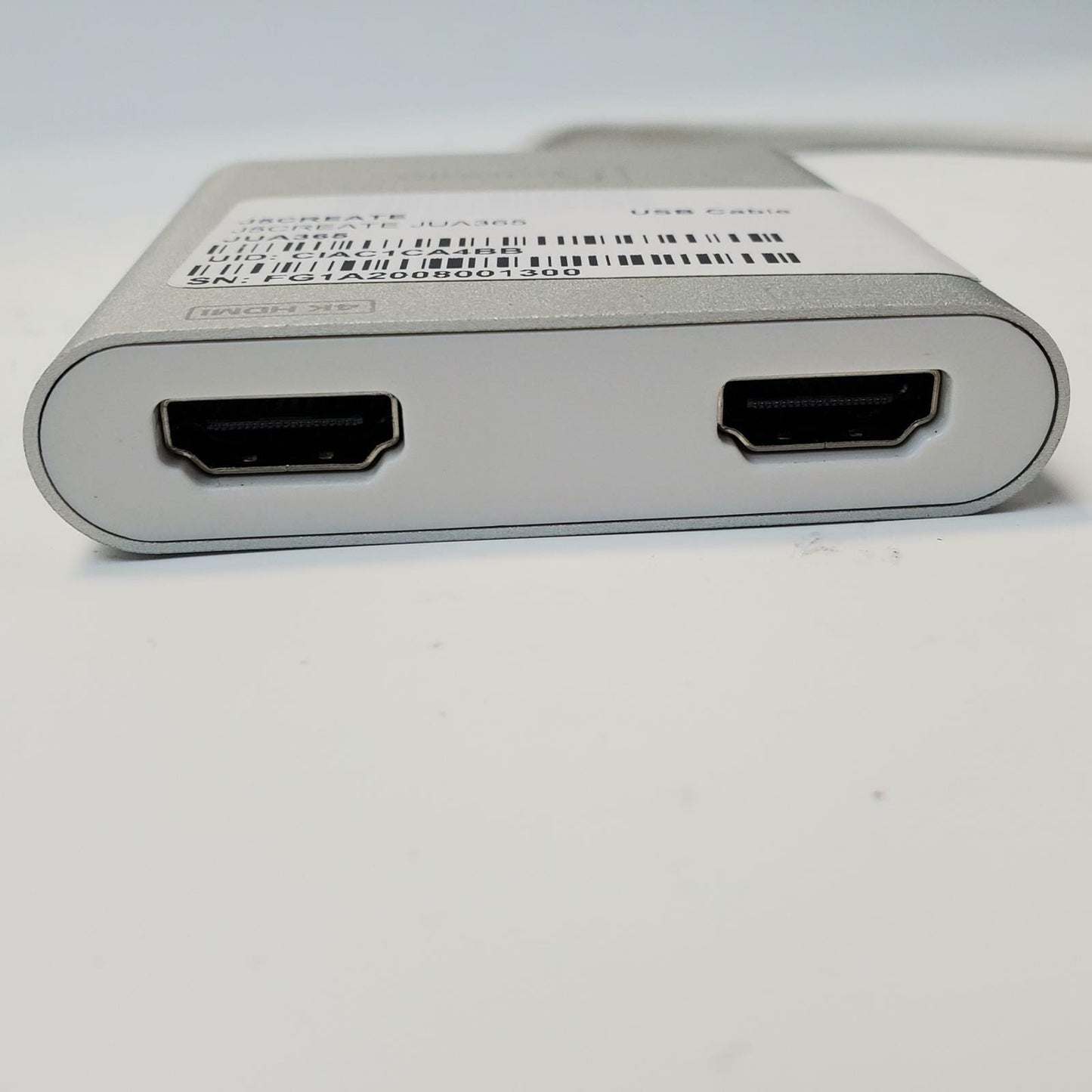 J5create JUA365 USB-A 3.0 to Dual HDMI Multi-Monitor Adapter | Grade A