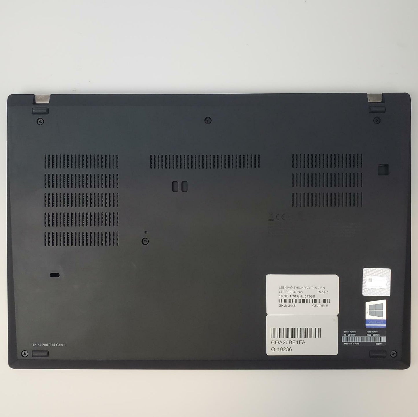 Lenovo ThinkPad T15 Gen 1 Win 11 Home i7-10510U 16GB RAM 512GB NVMe | Grade B