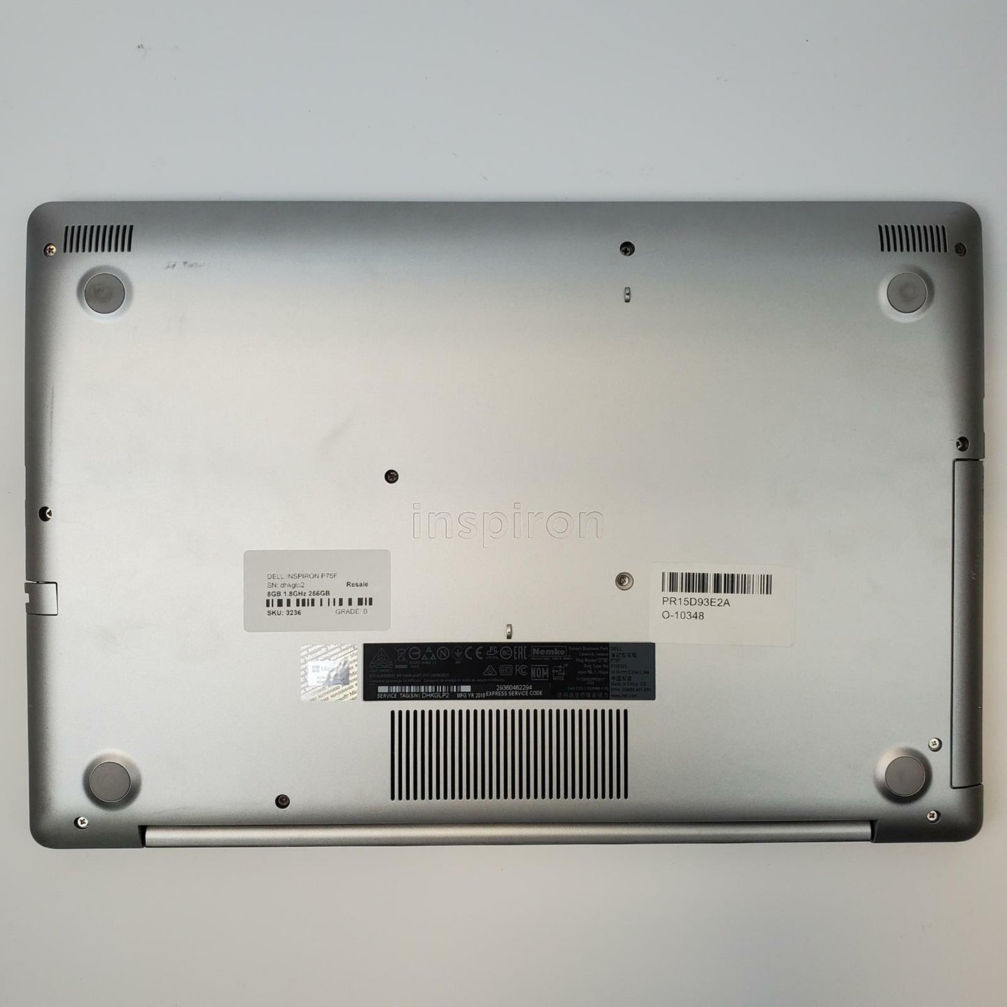 Dell Inspiron P75F Win 11 Home i7-8550U 8GB RAM 256GB SSD | Grade B