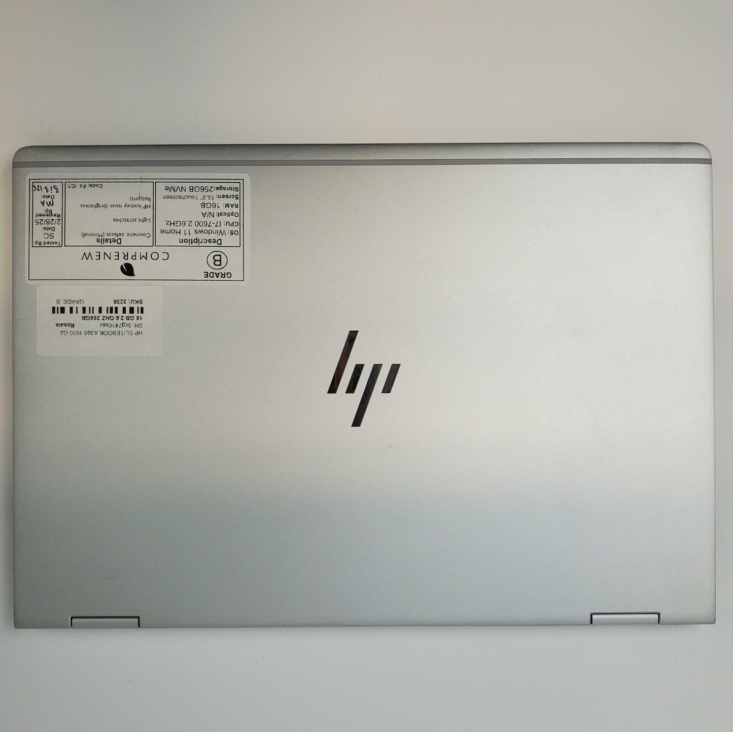 HP EliteBook X360 1030 G2 Win 11 Home i7-7600 16GB RAM 256GB NVMe | Grade B