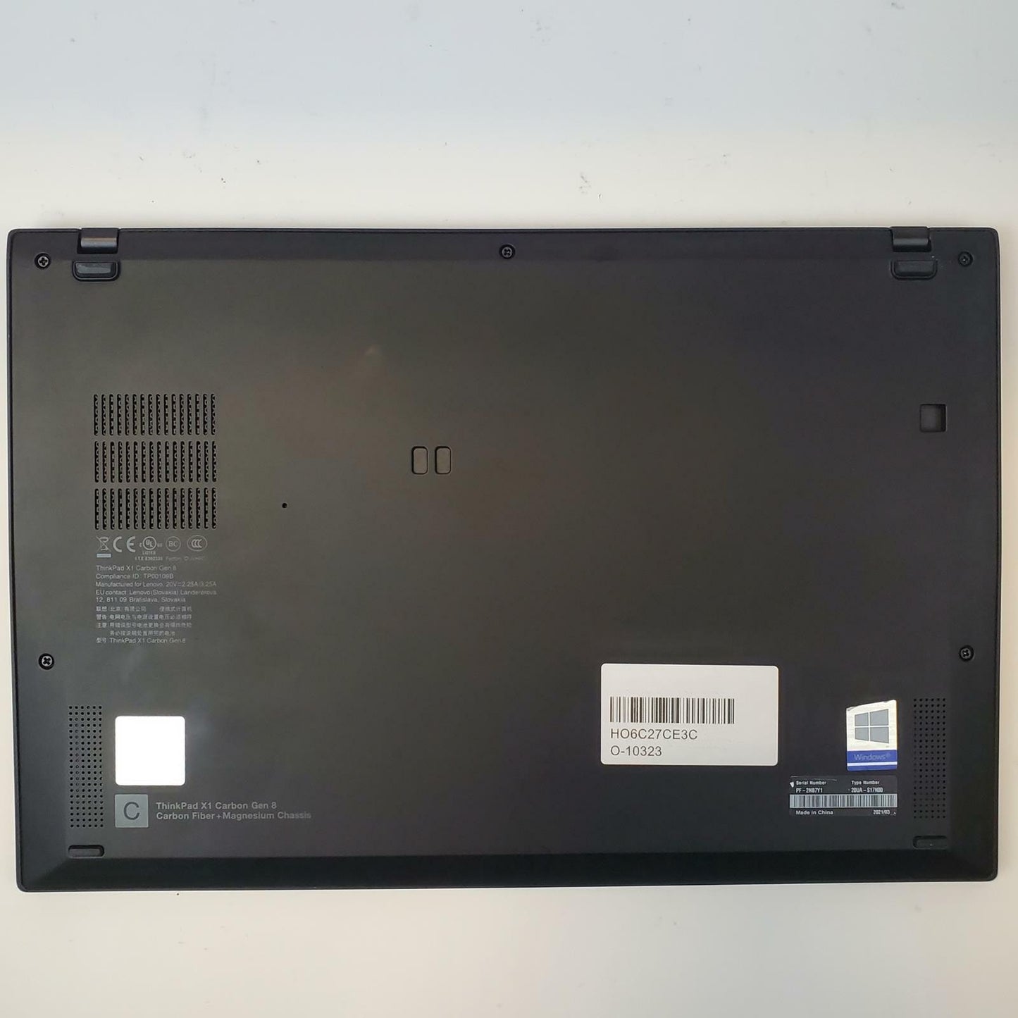 Lenovo ThinkPad X1 Carbon Gen8 Win11 i5-10310U 8GB RAM 512GB NVMe | Grade C
