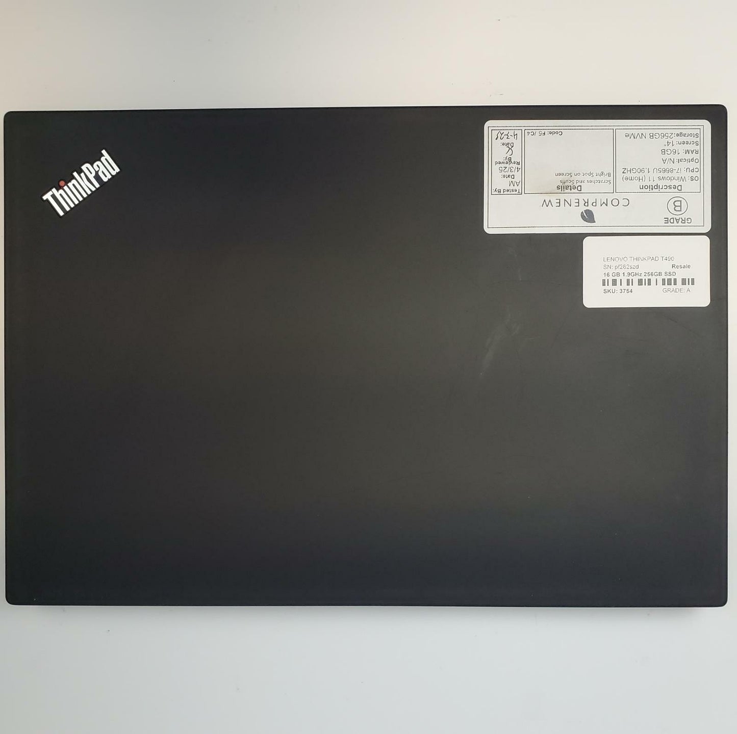 Lenovo ThinkPad T490 Win 11 Home i7-8665U 16GB RAM 256GB NVMe | Grade B