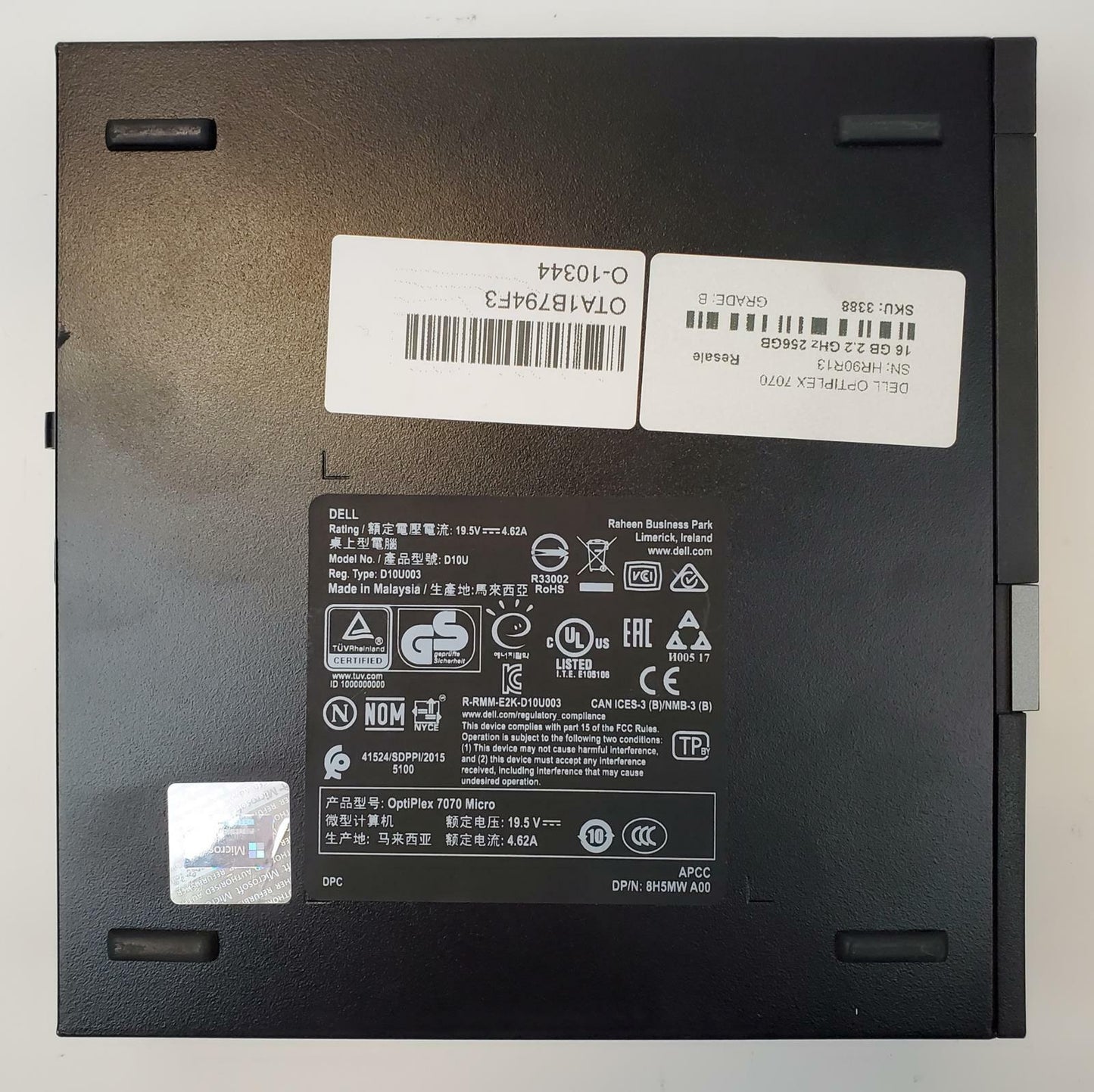 Dell OptiPlex 7070 Win 11 Home i5-9500T 16GB RAM 256GB NVMe | Grade B