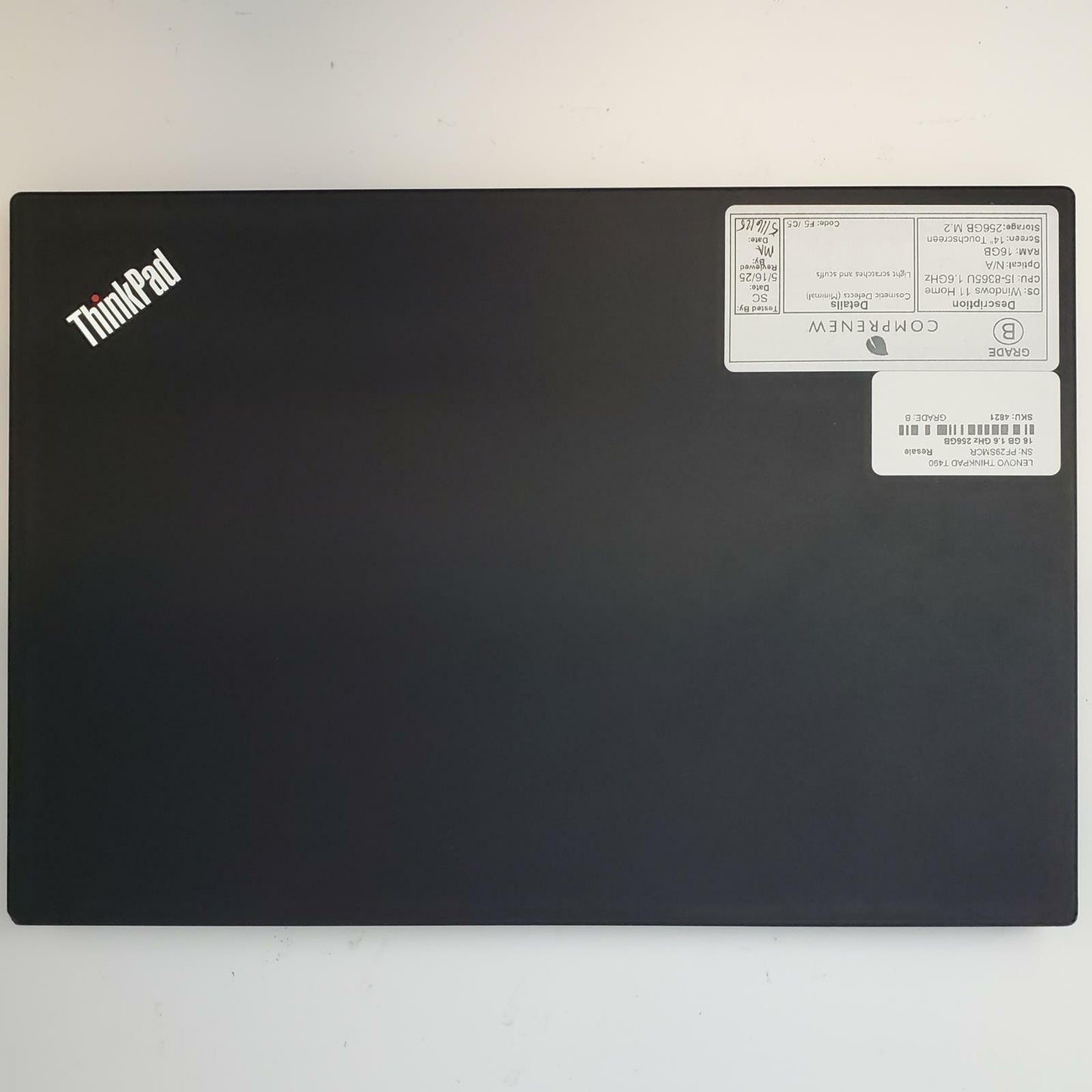 Lenovo ThinkPad T490 Win 11 Home i5-8365U 16GB RAM 256GB M.2 | Grade B