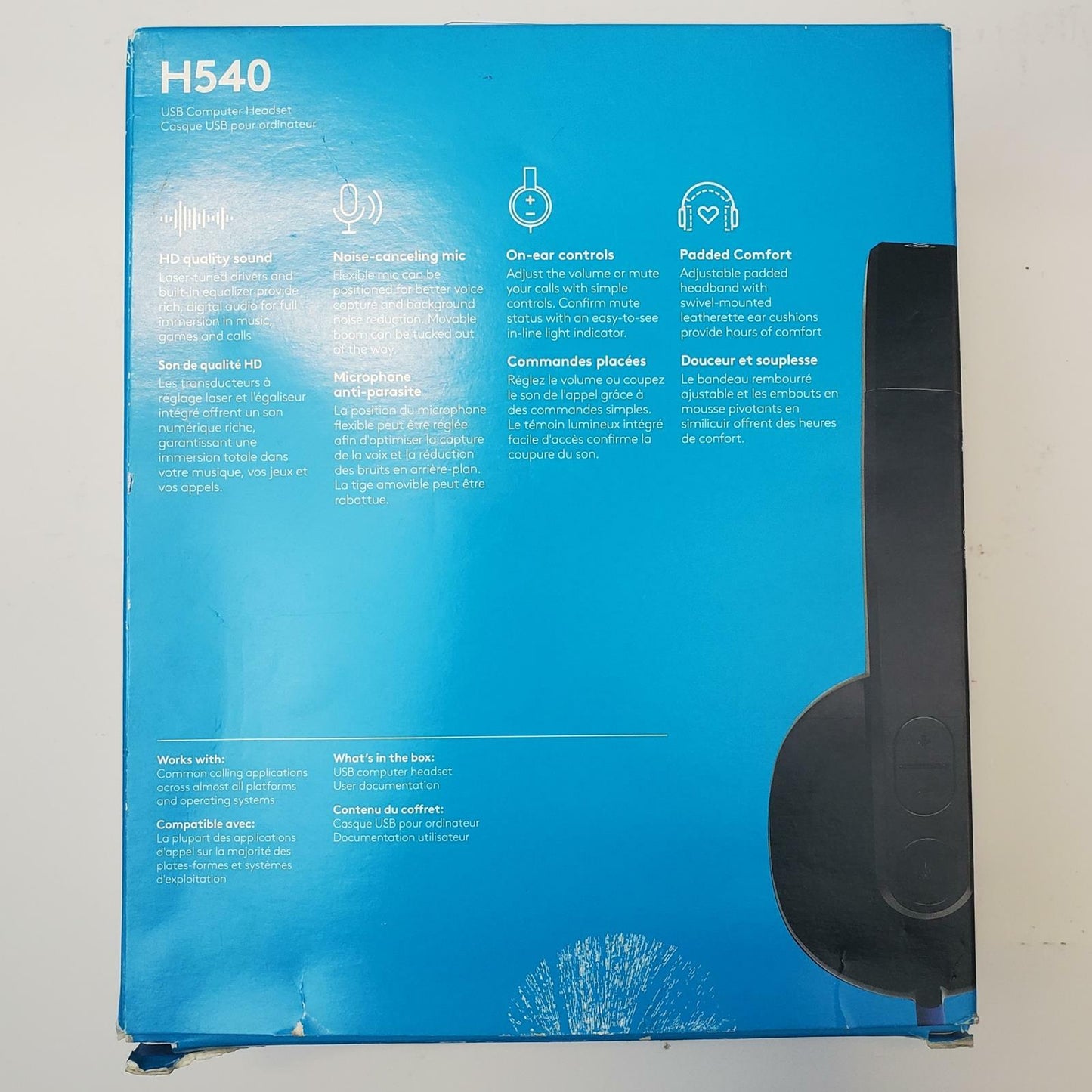 Logitech H540 USB Wired Headset | Grade A