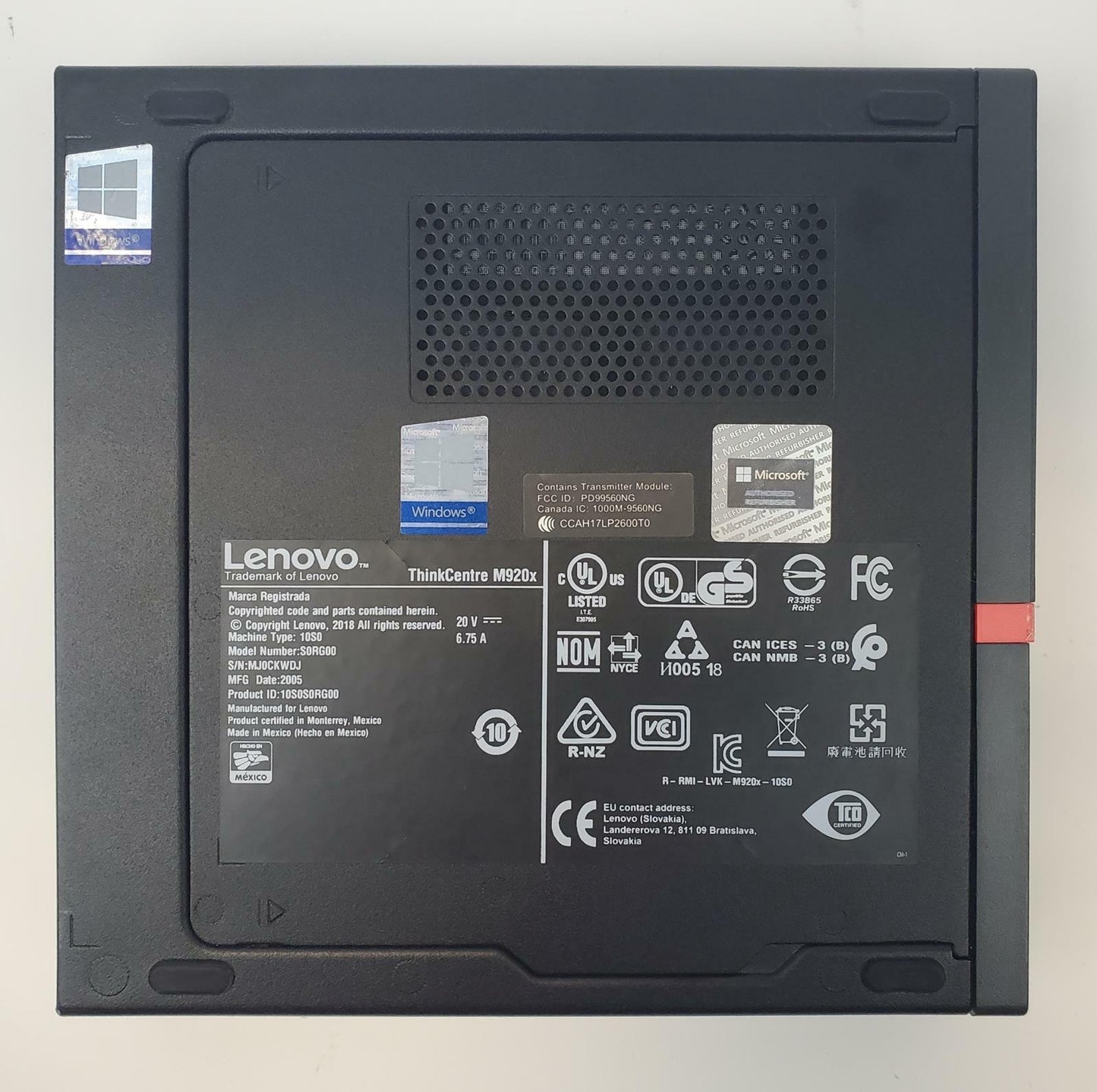 Lenovo ThinkCentre M920X Win 11 Home i7-8700 16GB RAM 512GB NVMe | Grade B