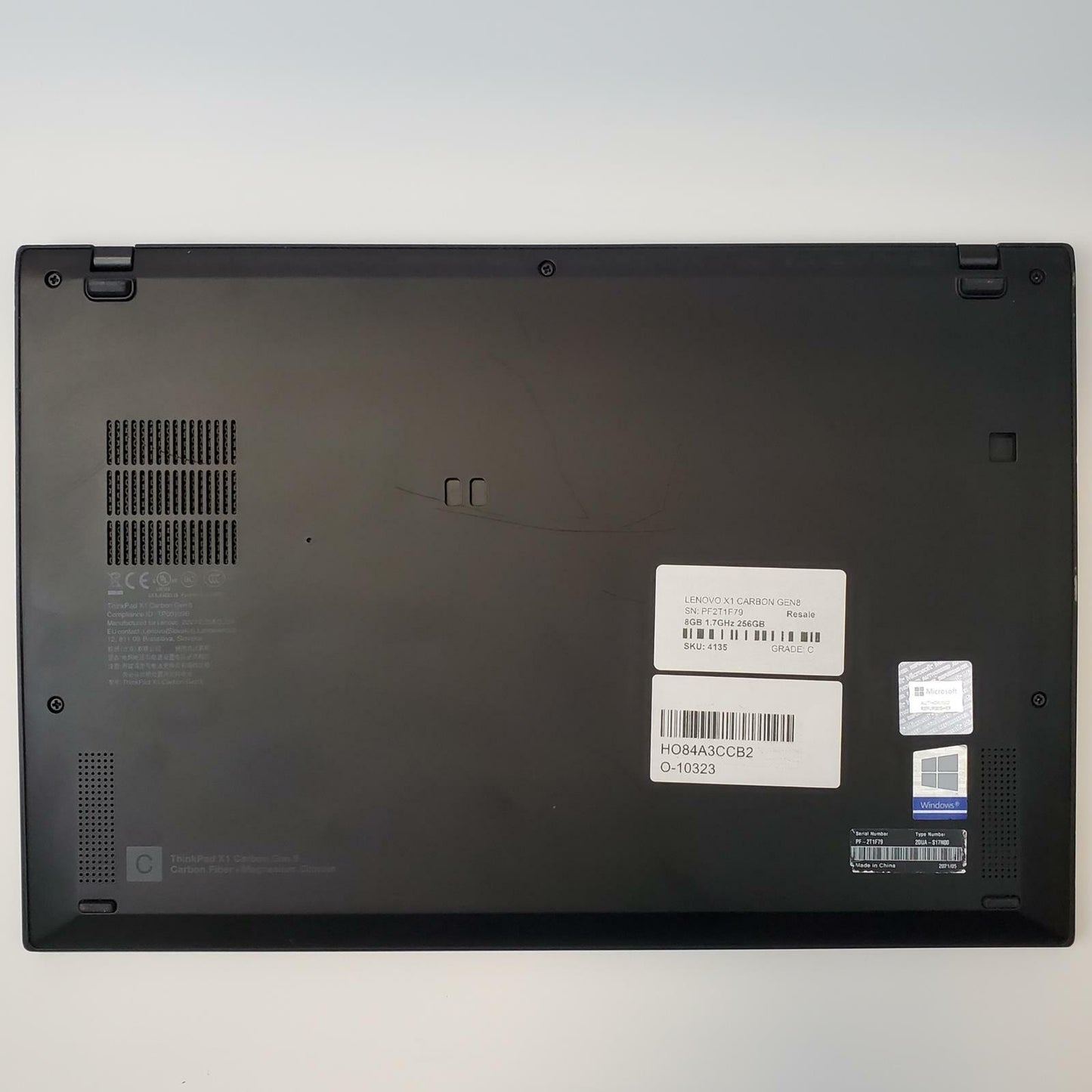 Lenovo ThinkPad X1 Carbon Gen8 Win 11 i5-10310U 8GB RAM 256GB NVMe | Grade C