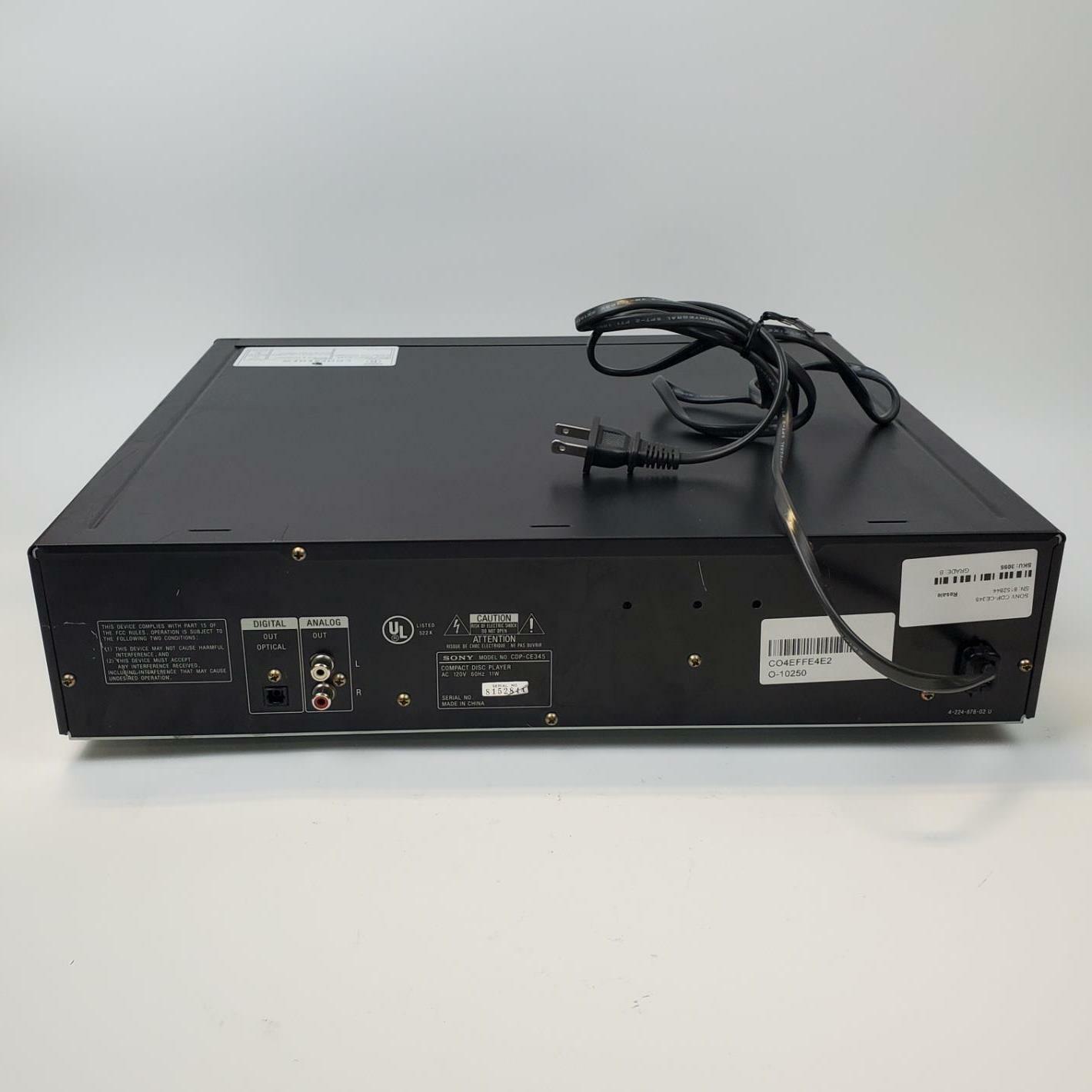Sony CDP-CE345 5-Disc CD Changer | Grade B