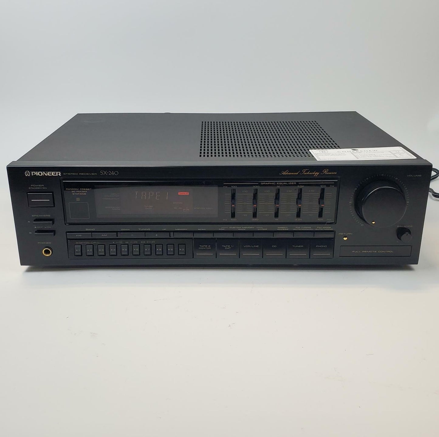 Pioneer SX-240 Stereo Receiver | Grade B