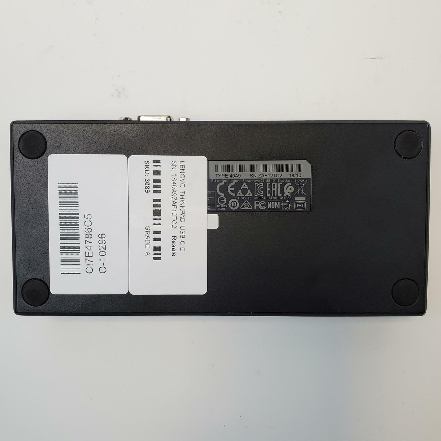 Lenovo DK1633 ThinkPad USB-C Docking Station Bundle | Grade A