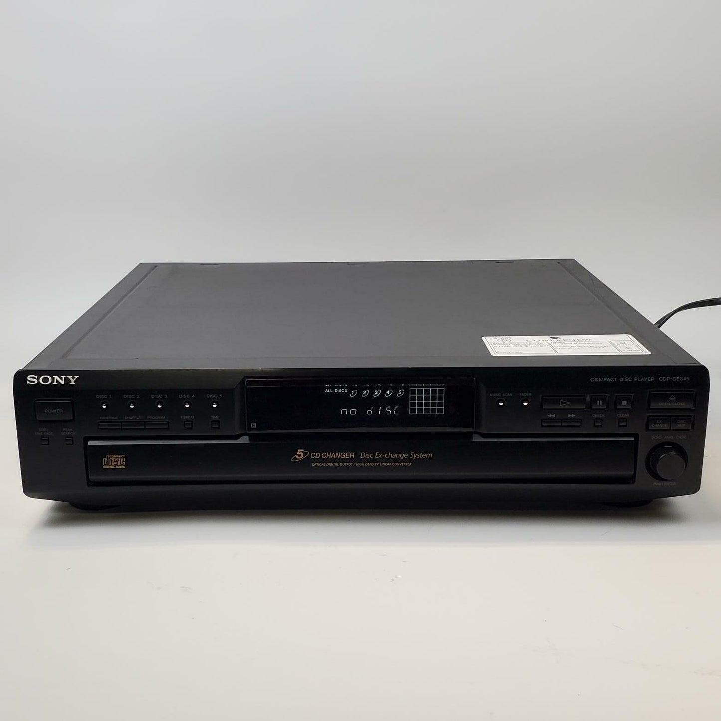 Sony CDP-CE345 5-Disc CD Changer | Grade B