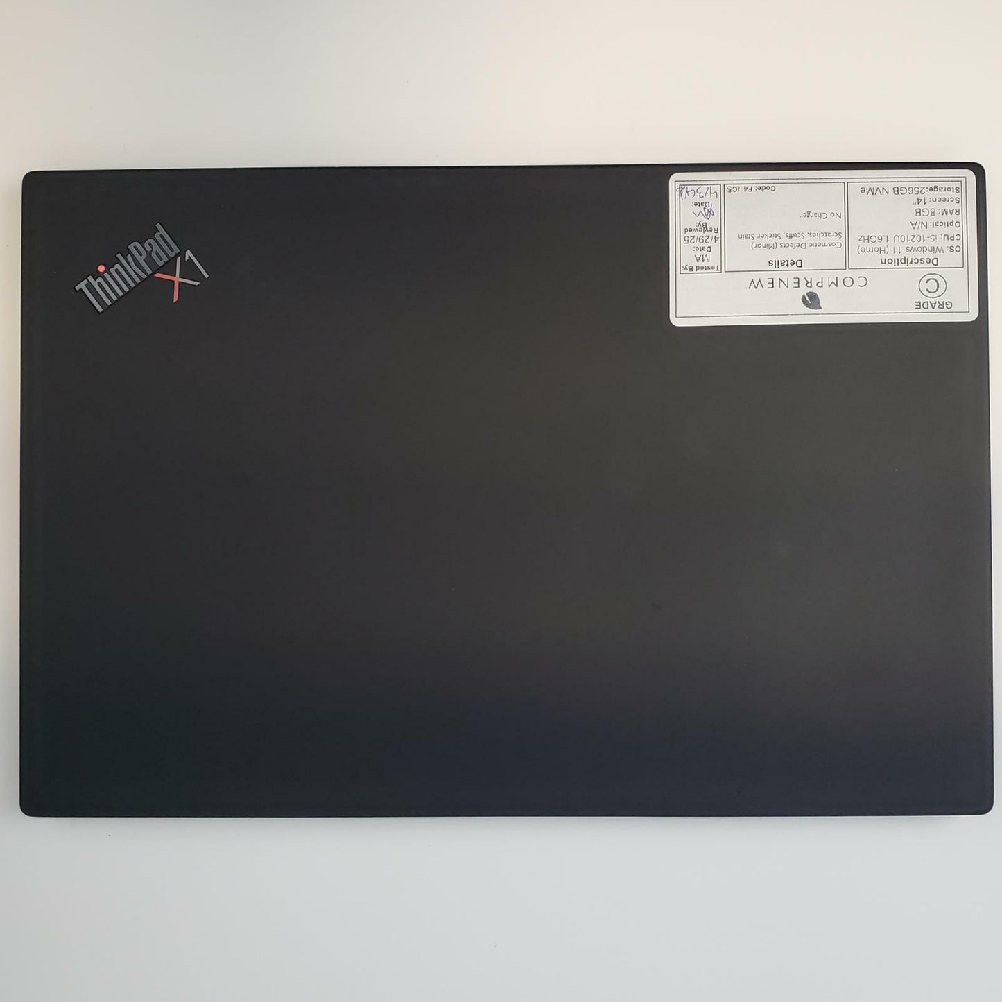 Lenovo ThinkPad X1 Carbon Gen8 Win 11 i5-10210U 8GB RAM 256GB NVMe | Grade C