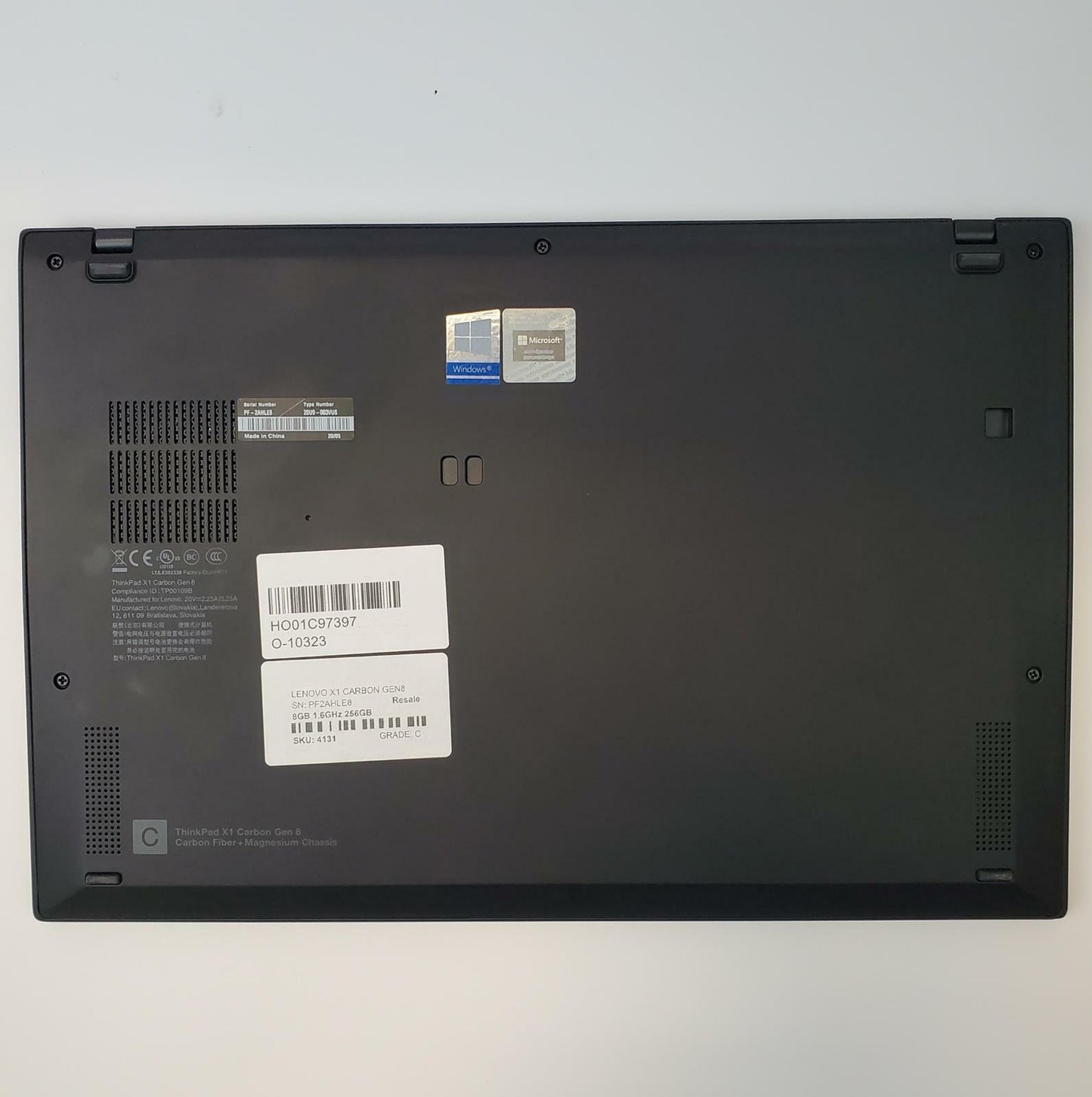 Lenovo ThinkPad X1 Carbon Gen8 Win 11 i5-10210U 8GB RAM 256GB NVMe | Grade C