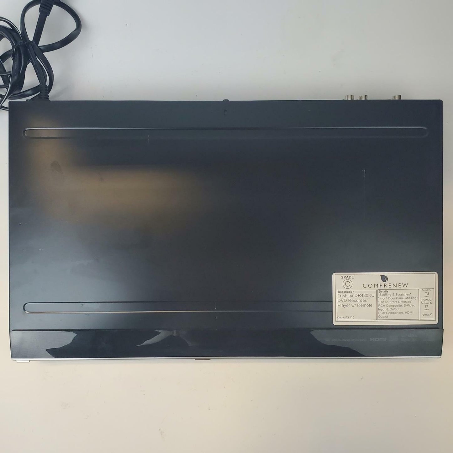 Toshiba DR430KU DVD Recorder/Player | Grade C