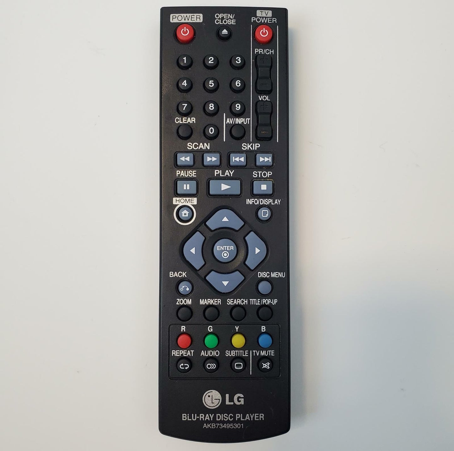 LG BD390 Blu-Ray/DVD Player w/ Remote | Grade B