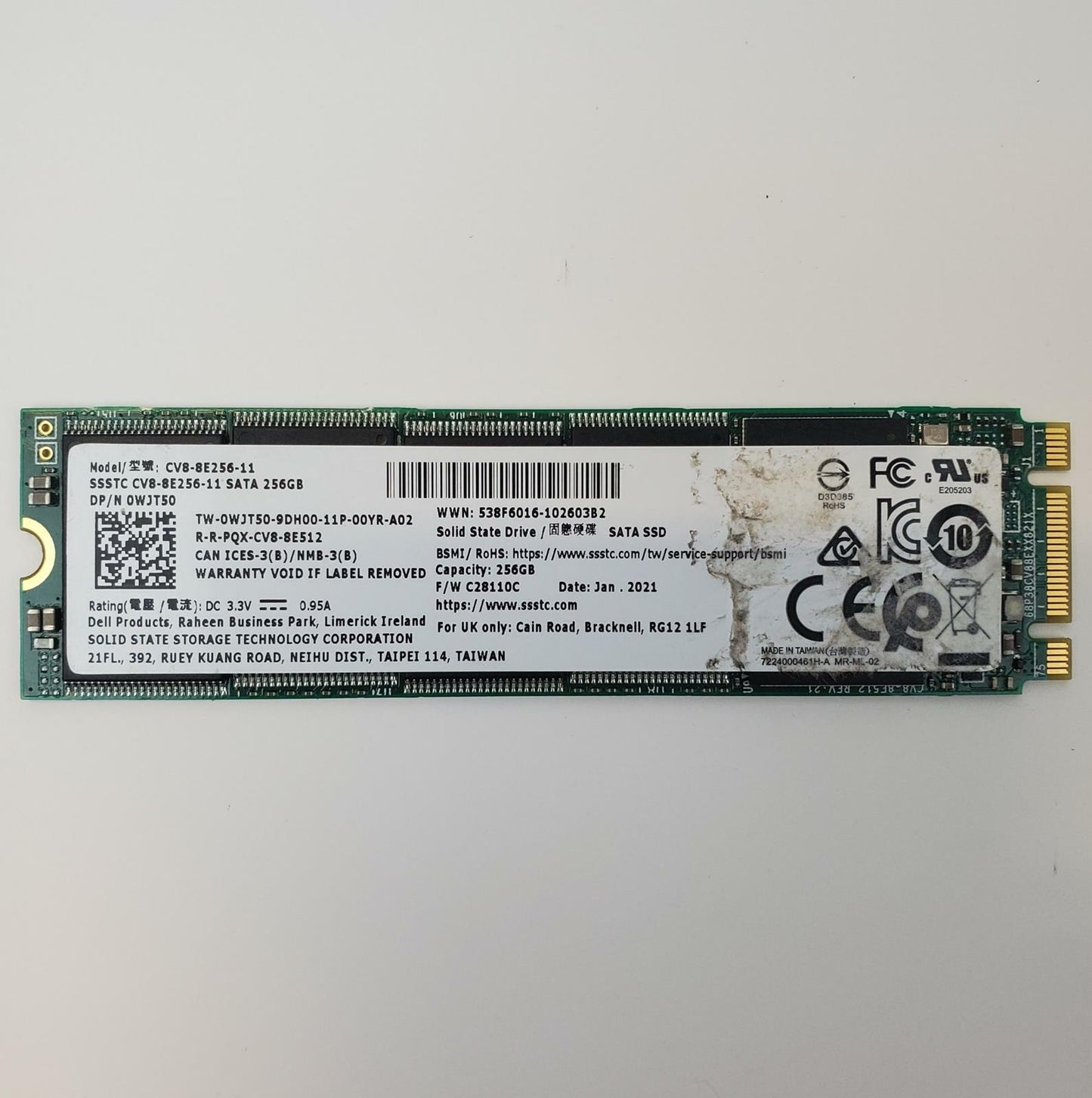 Lite-On CV8-BE256-11 256GB 2280 Gen3 M.2 SSD | Grade A