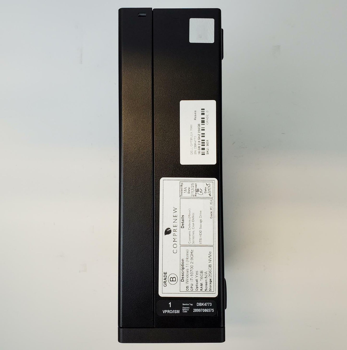 Dell OptiPlex 7080 Win 11 Home i7-10700 16GB RAM 256GB NVMe | Grade B