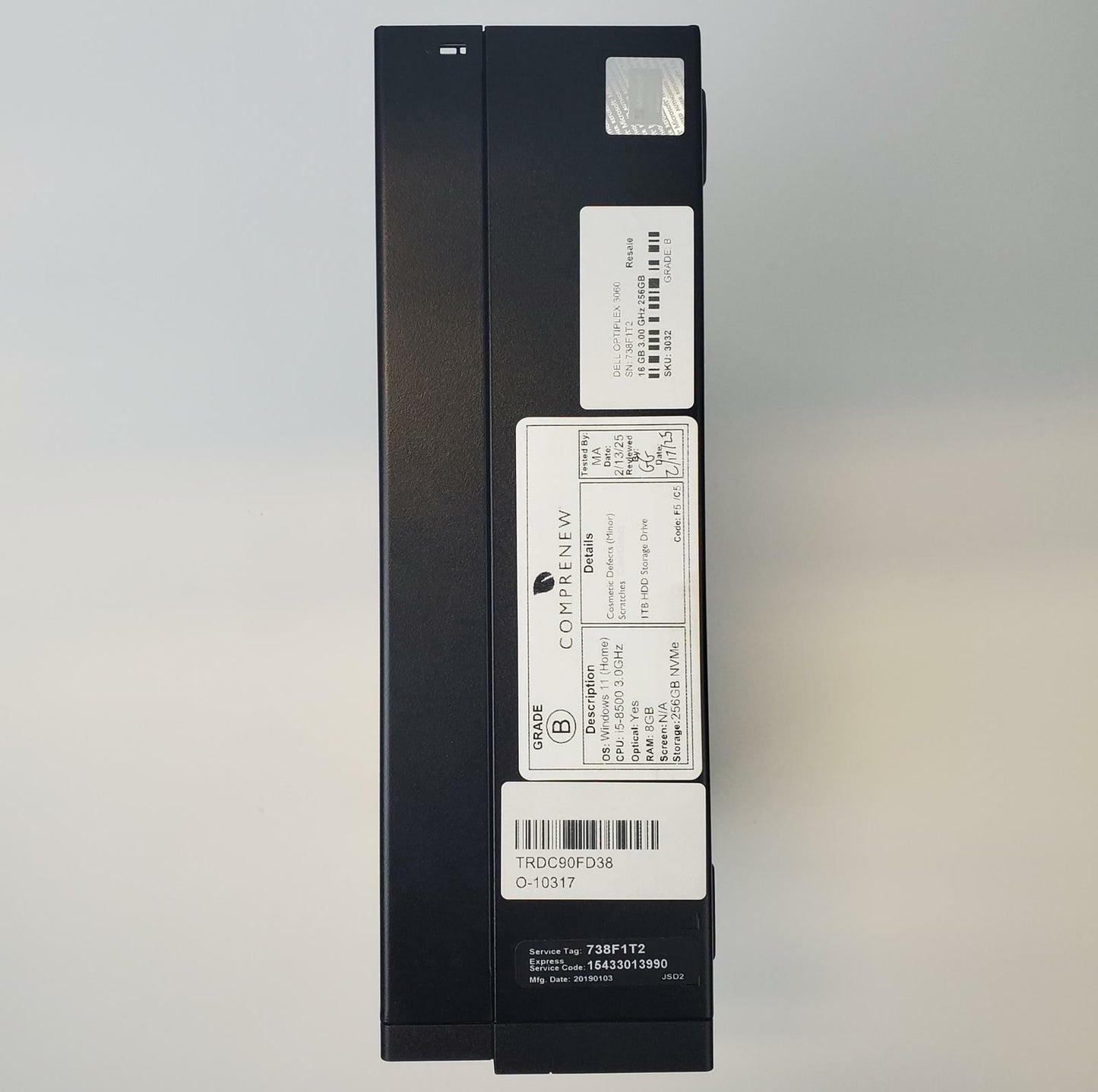 Dell OptiPlex 3060 Win 11 Home i5-8500 8GB RAM 256GB NVMe | Grade B
