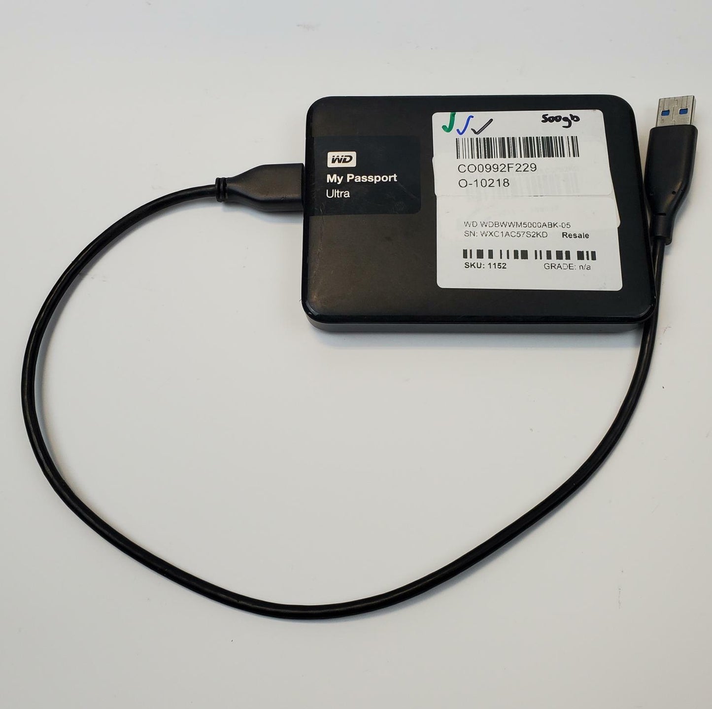 Western Digital My Passport Ultra 500GB 2.5" USB 3.0 External HDD | Grade A