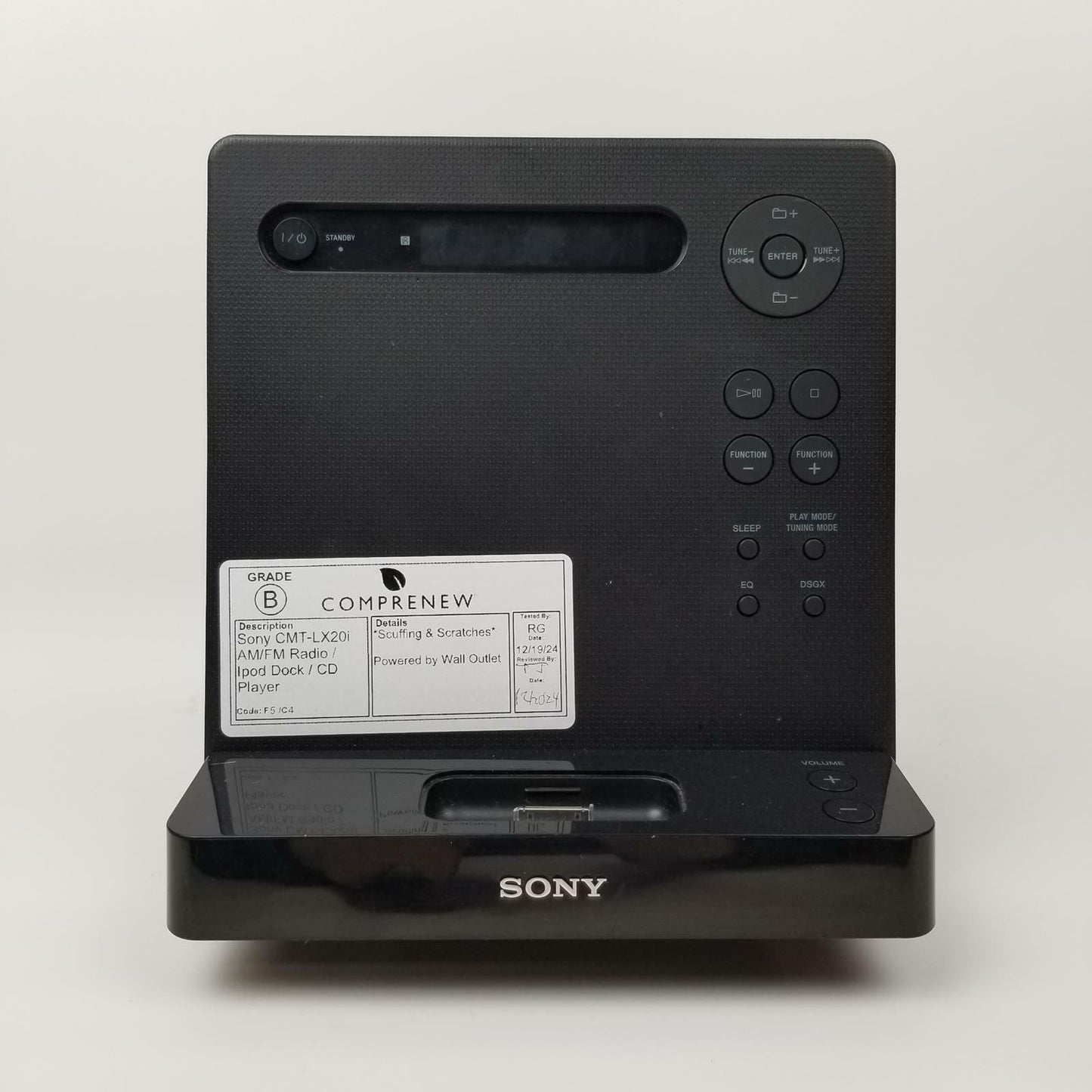 Sony CMT-LX20i AM/FM Radio/iPod Dock/CD Player | Grade B