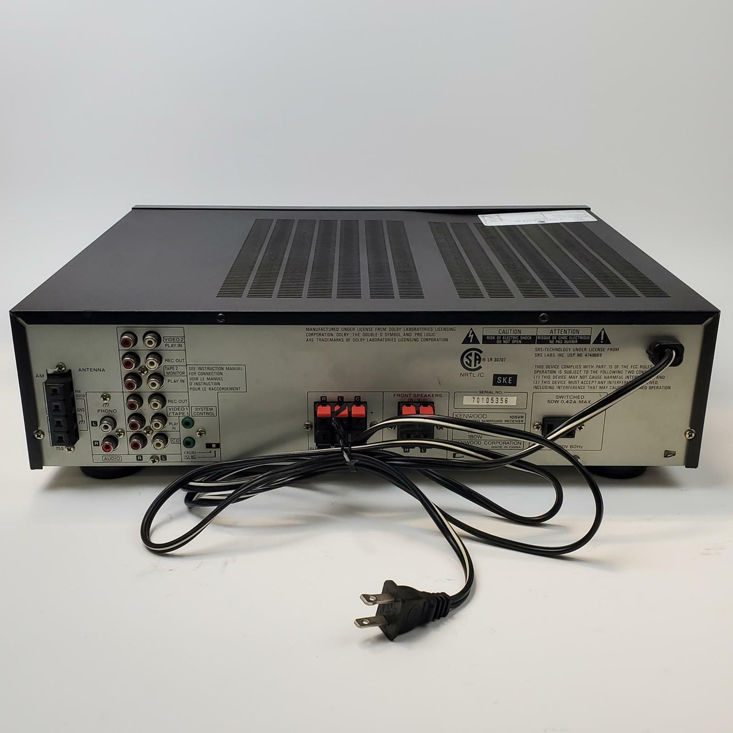 Kenwood 105VR AV Surround Receiver | Grade D
